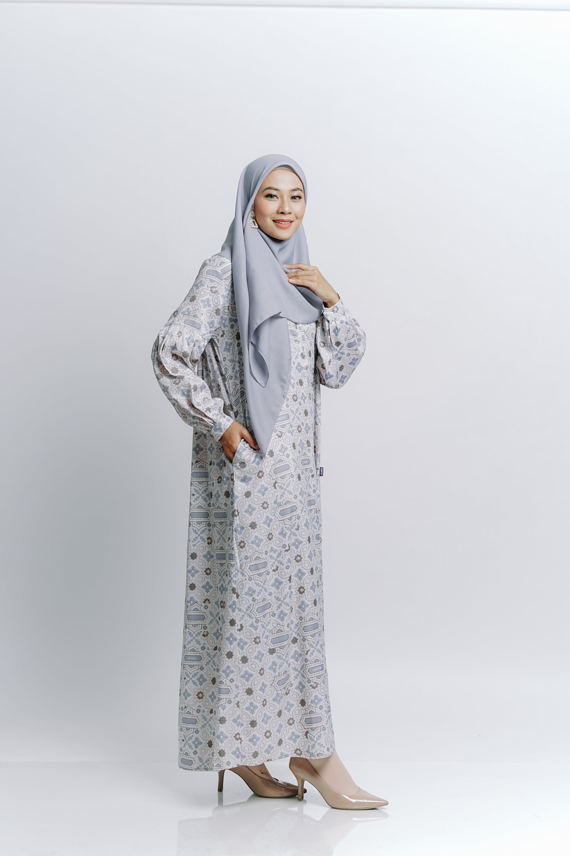 Elzatta Gamis Mosaic - Grey