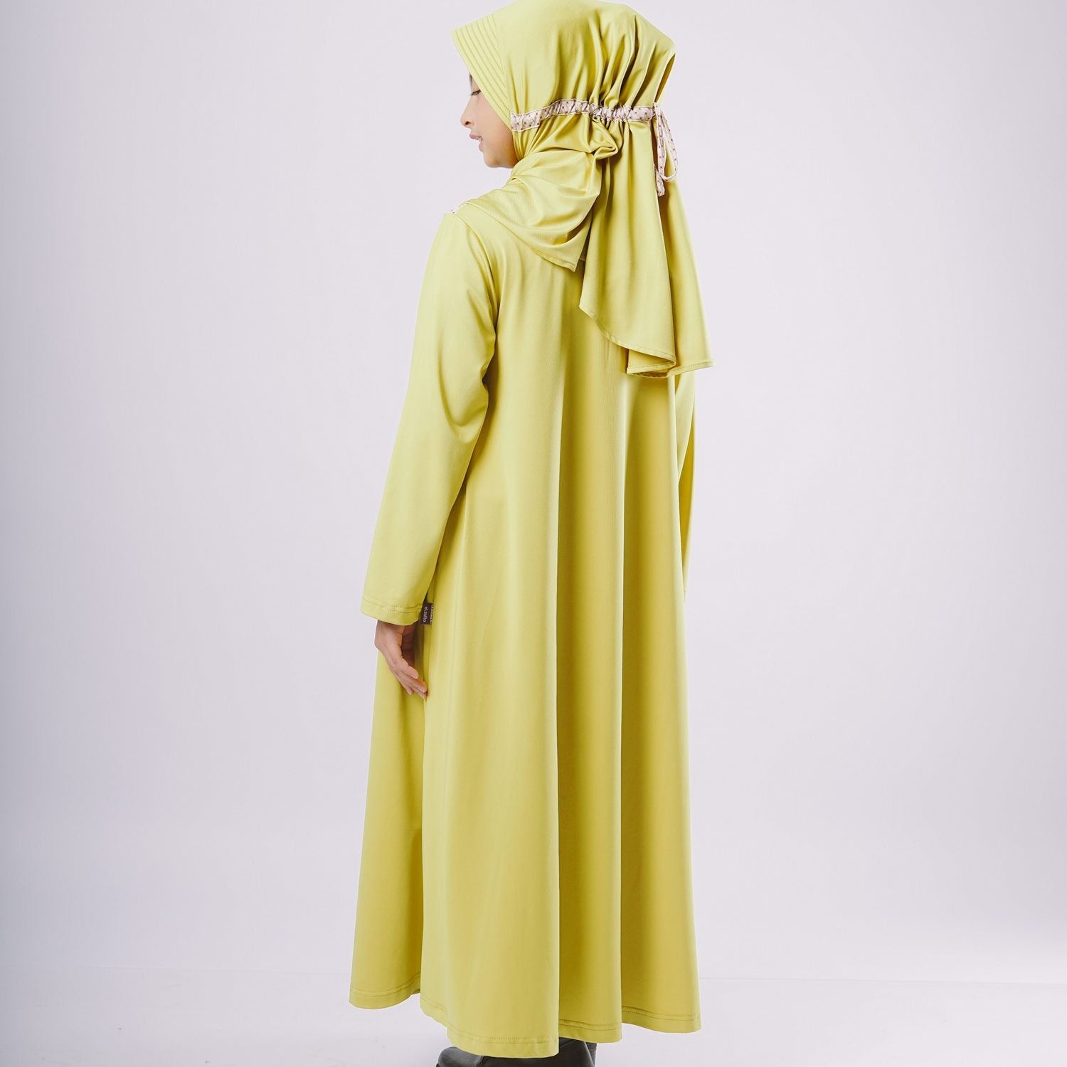 Elzatta Gamis Sarimbit Anak Spandeks Sevilla - Lime
