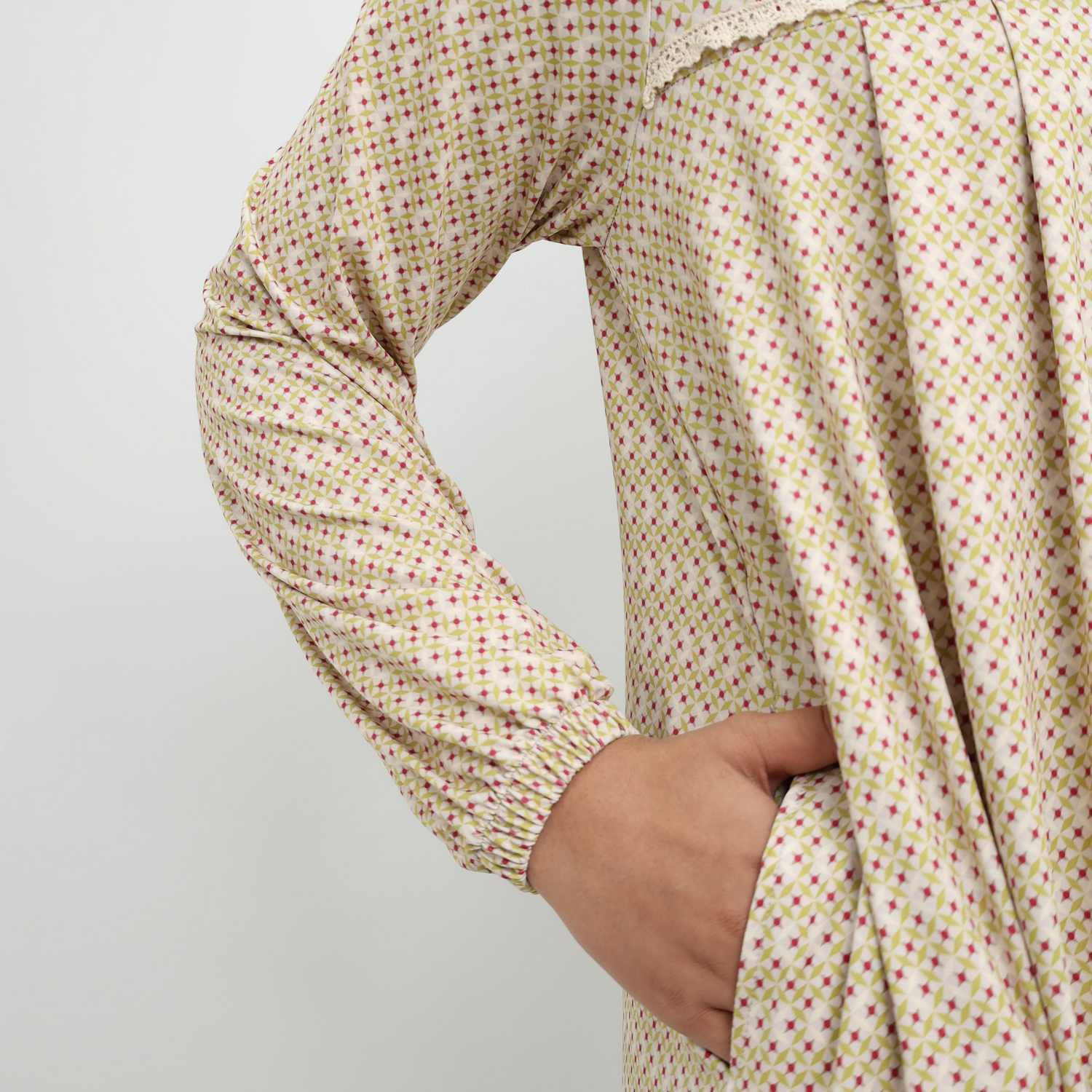 Elzatta Gamis Sarimbit Spandeks Sevilla - Lime