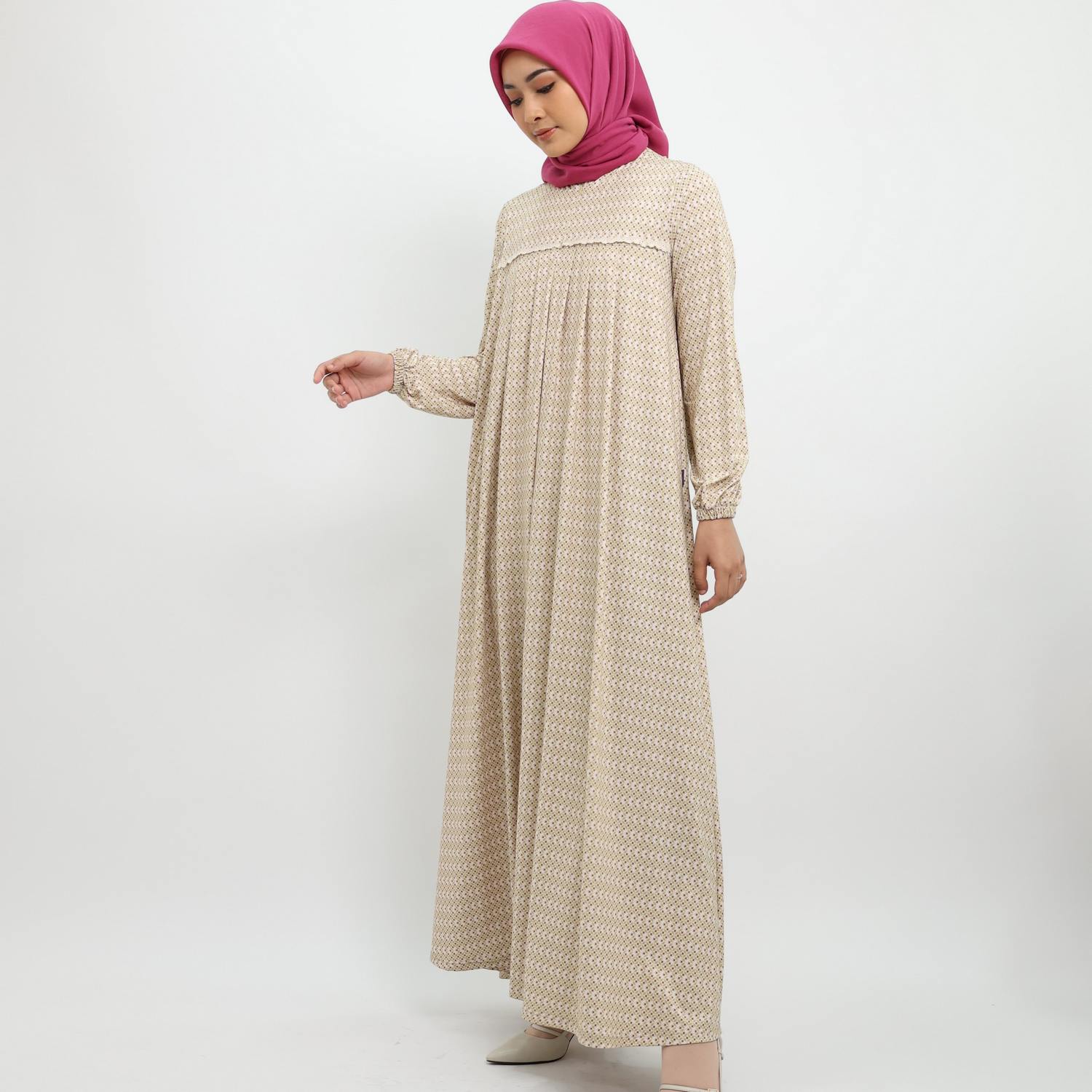 Elzatta Gamis Sarimbit Spandeks Sevilla - Lime