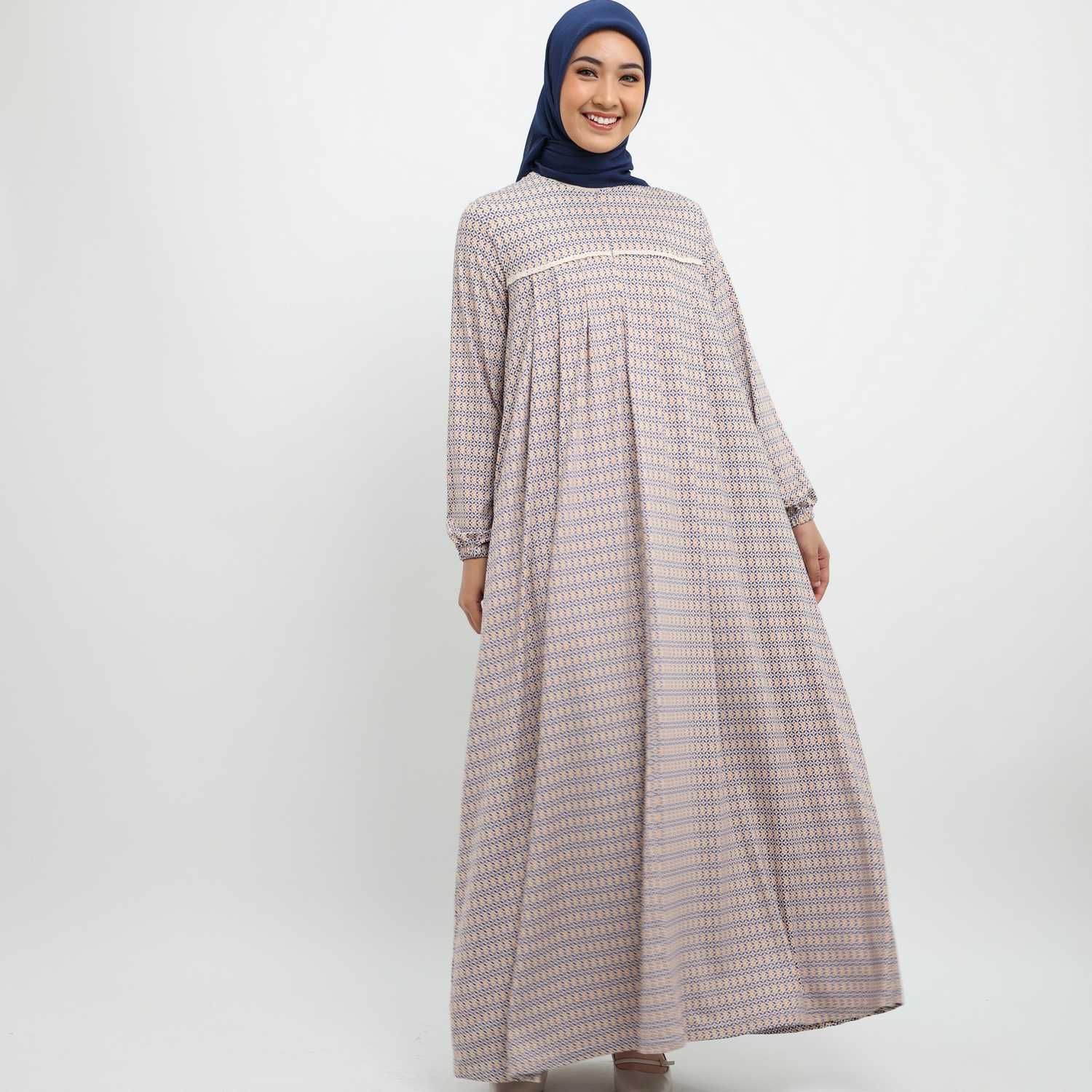 Elzatta Gamis Sarimbit Spandeks Sevilla - Blue