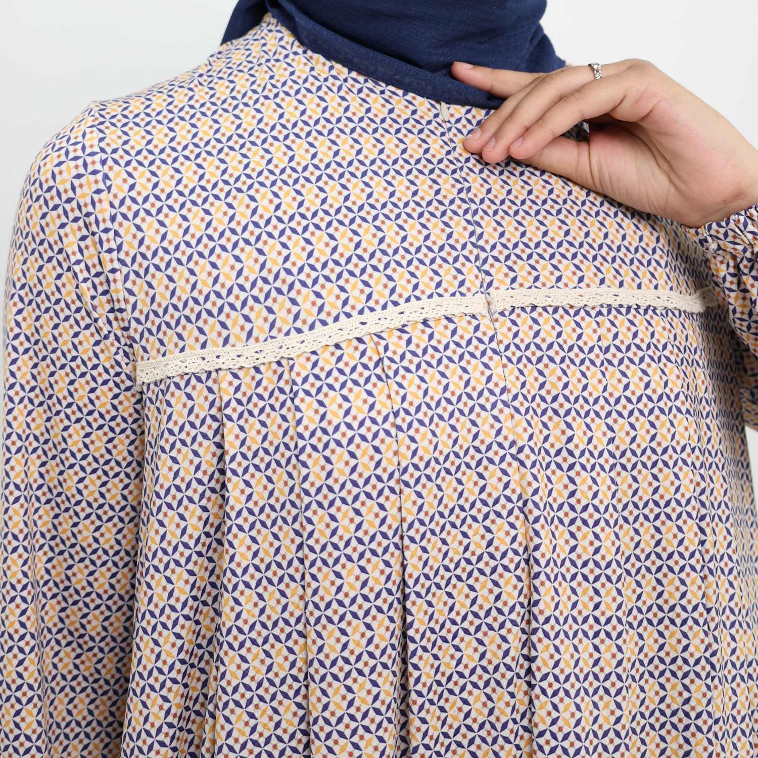 Elzatta Gamis Sarimbit Spandeks Sevilla - Blue