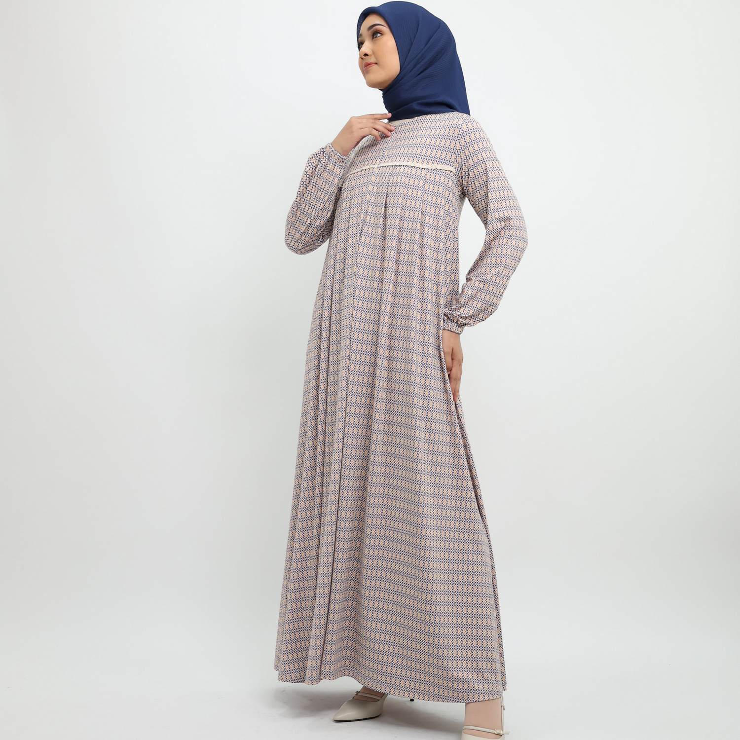 Elzatta Gamis Sarimbit Spandeks Sevilla - Blue