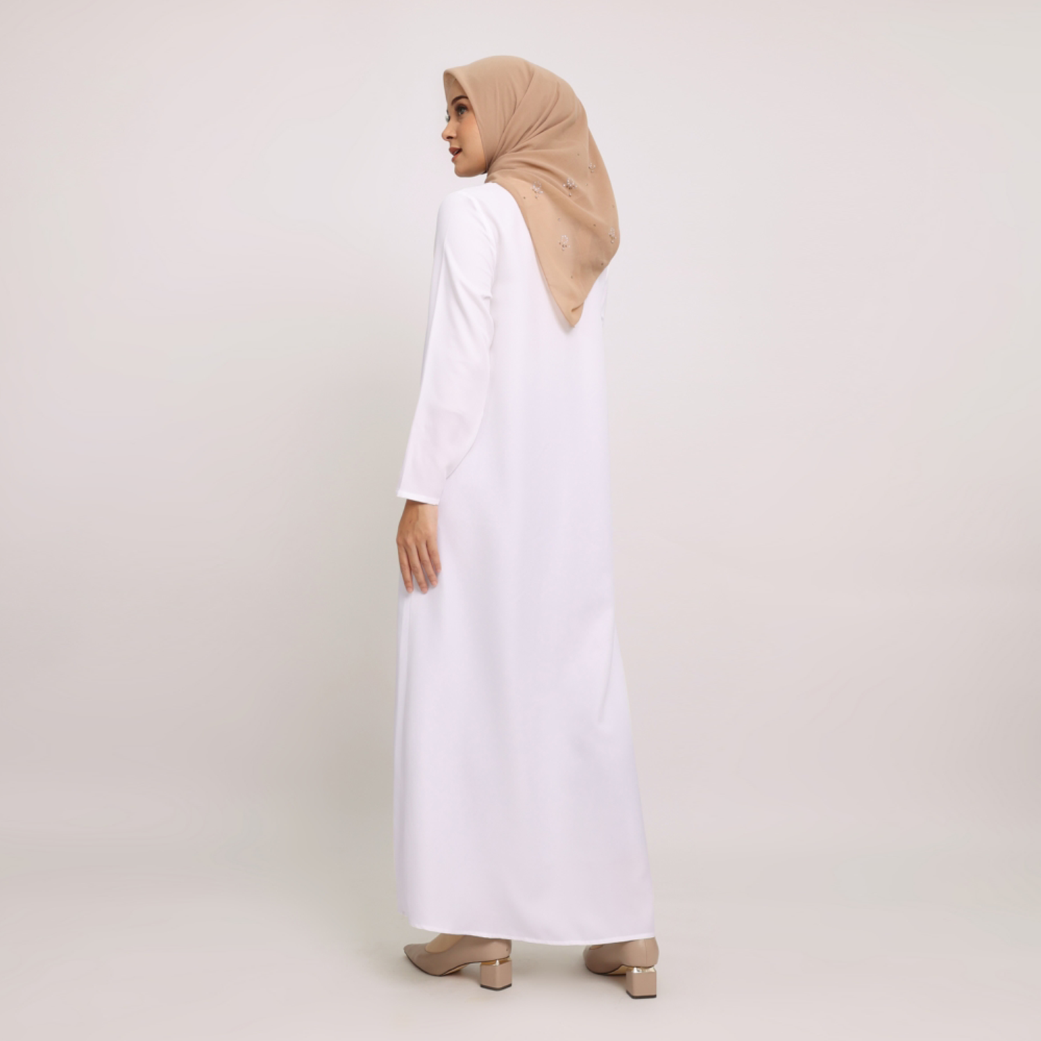 Elzatta Gamis Satin Basic - BW
