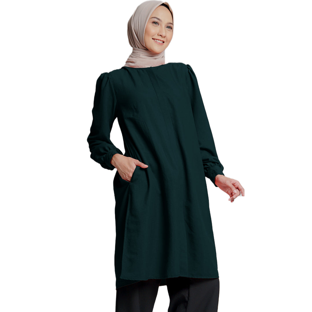 Elzatta Peasant Tunic Airflow - Hitam