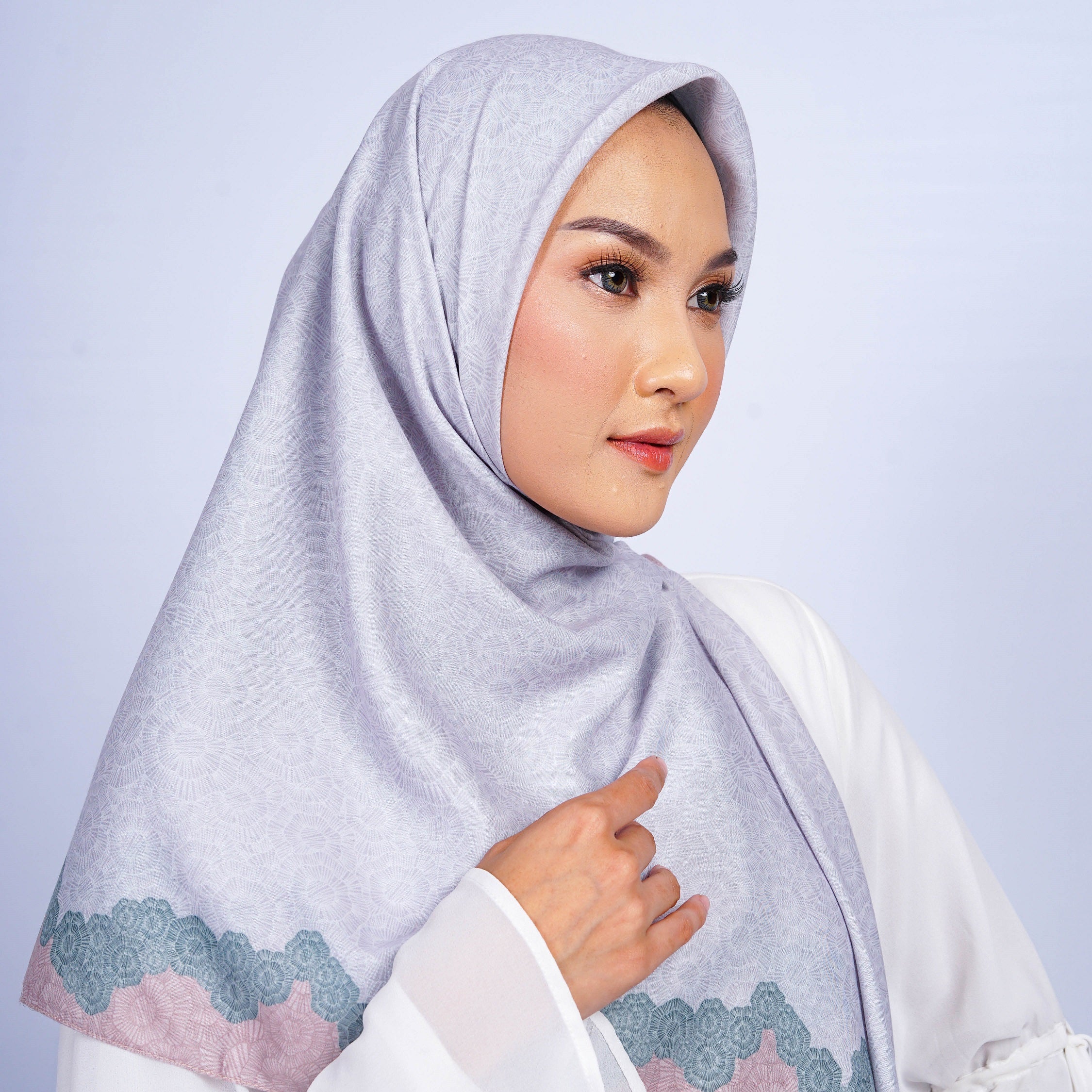 Elzatta Scarf Kaila Zaina - Silver Grey