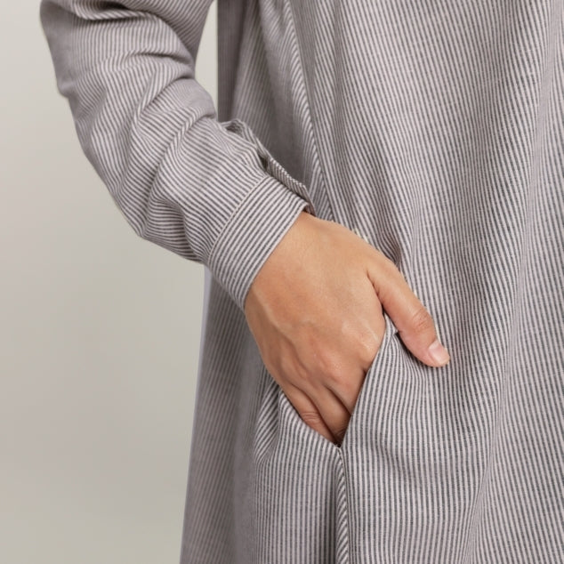 Elzatta Tunik Katun Stripe - Grey