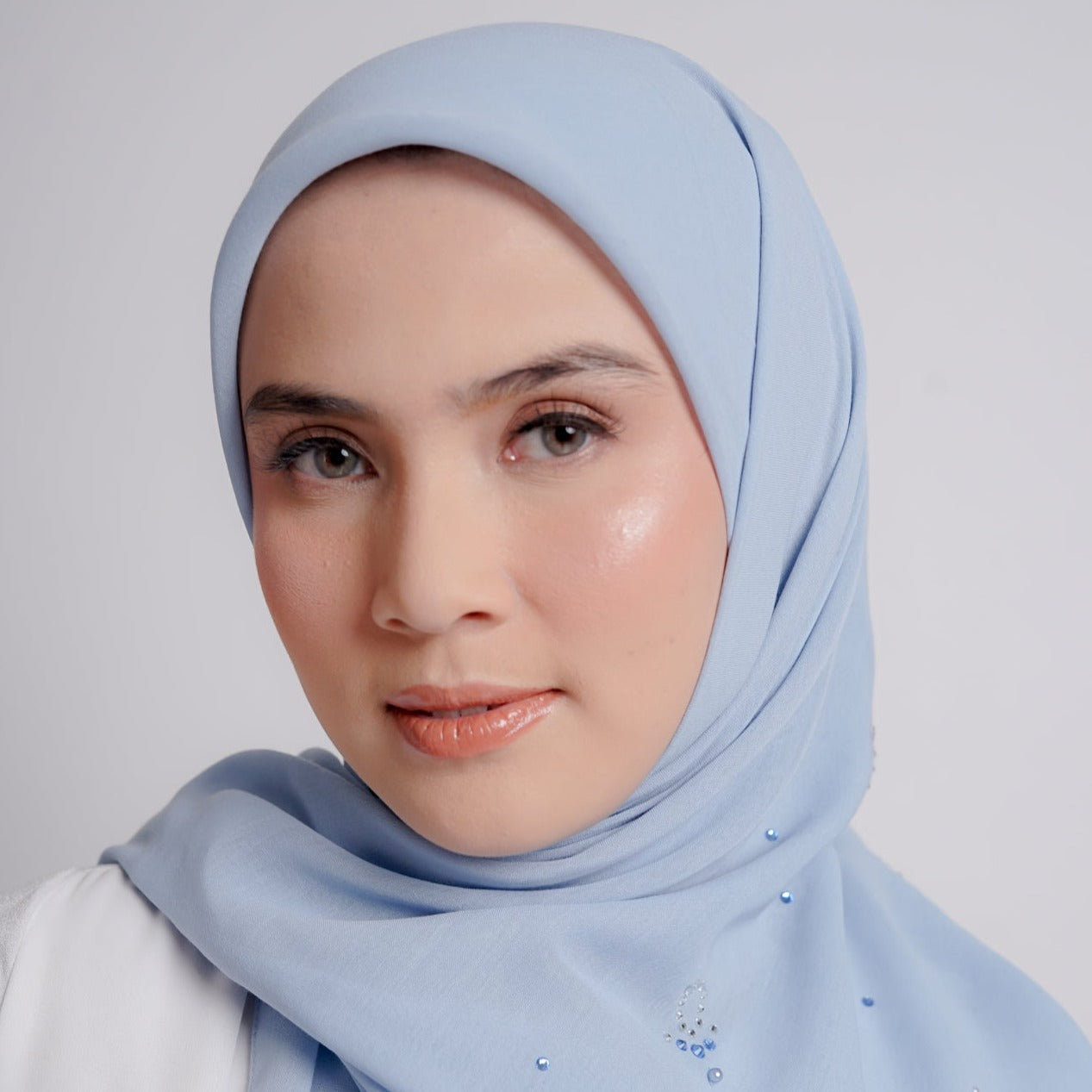 Elzatta Keisha Beads Flower - Biru Muda