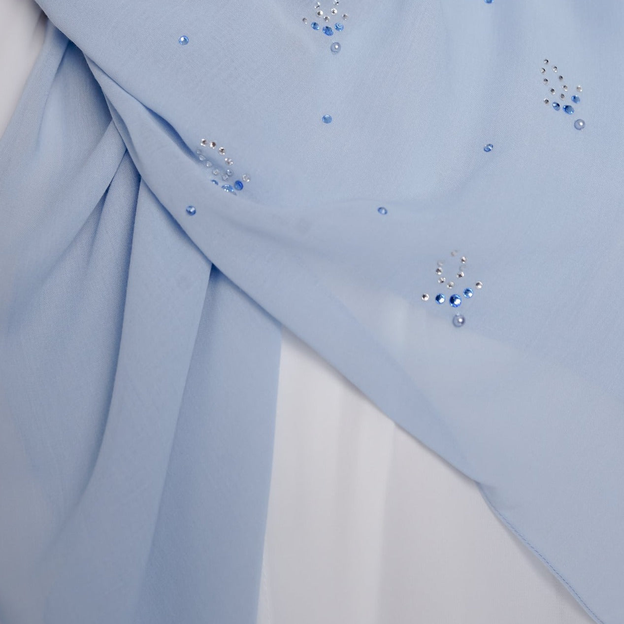 Elzatta Keisha Beads Flower - Biru Muda