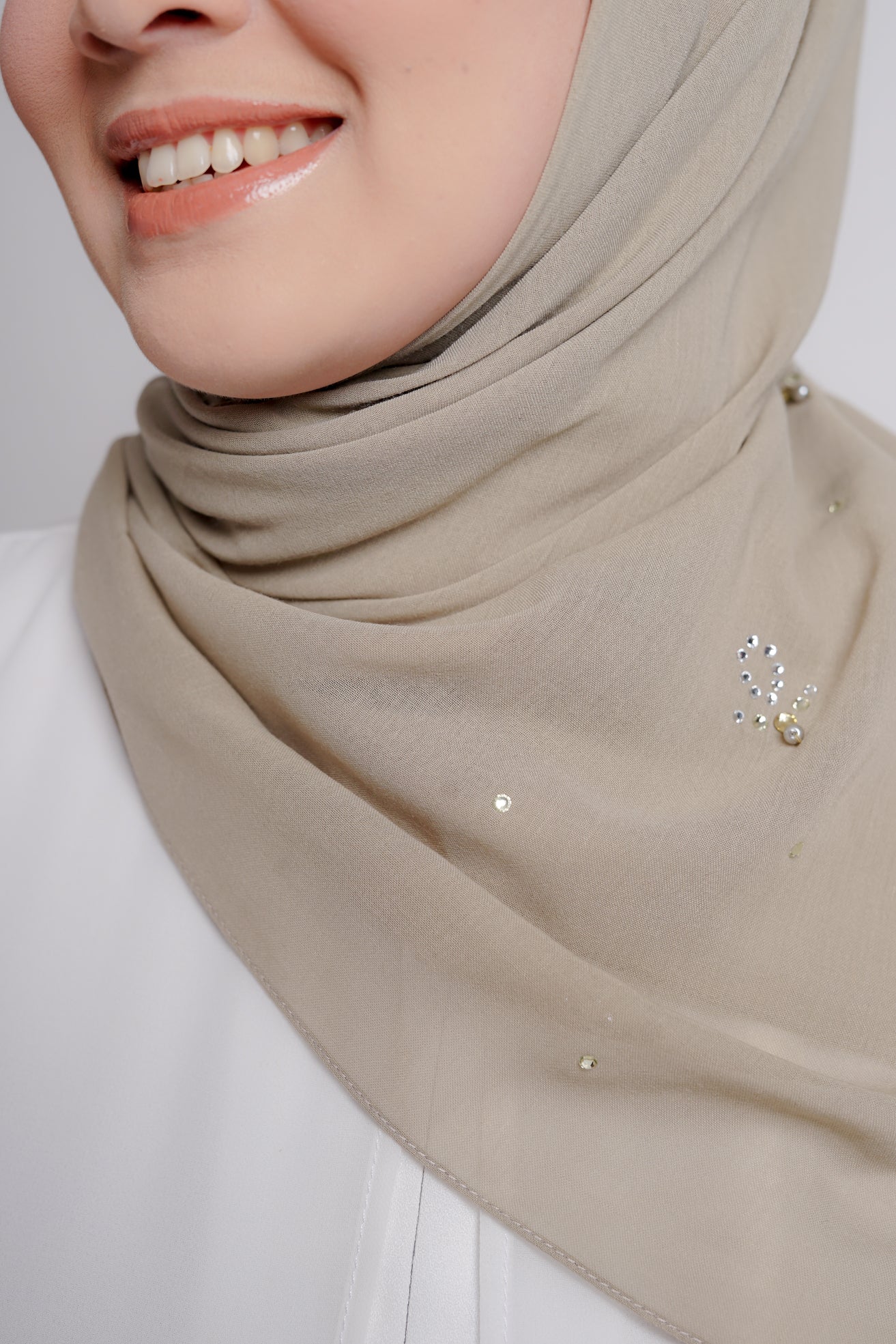 Elzatta Keisha Beads Flower - Hijau Pastel