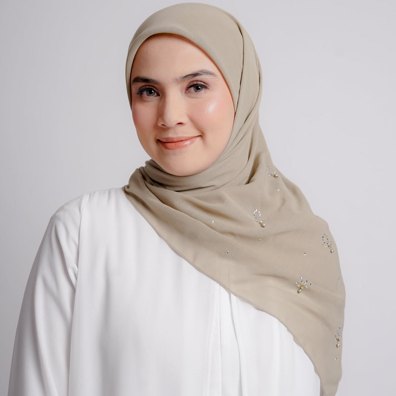 Elzatta Keisha Beads Flower - Hijau Pastel