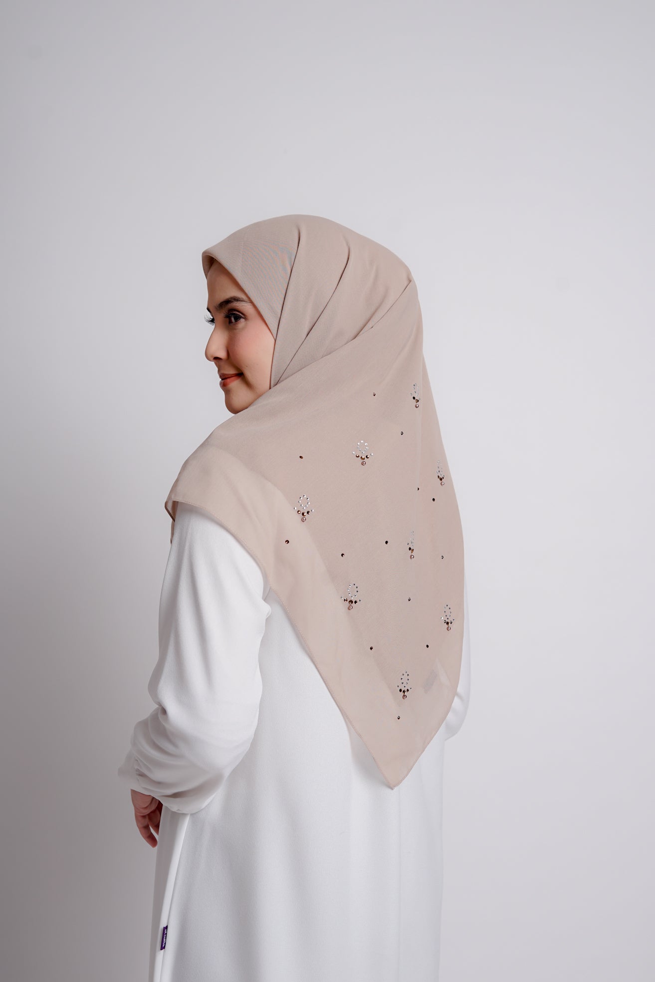 Elzatta Keisha Beads Flower - Khaky