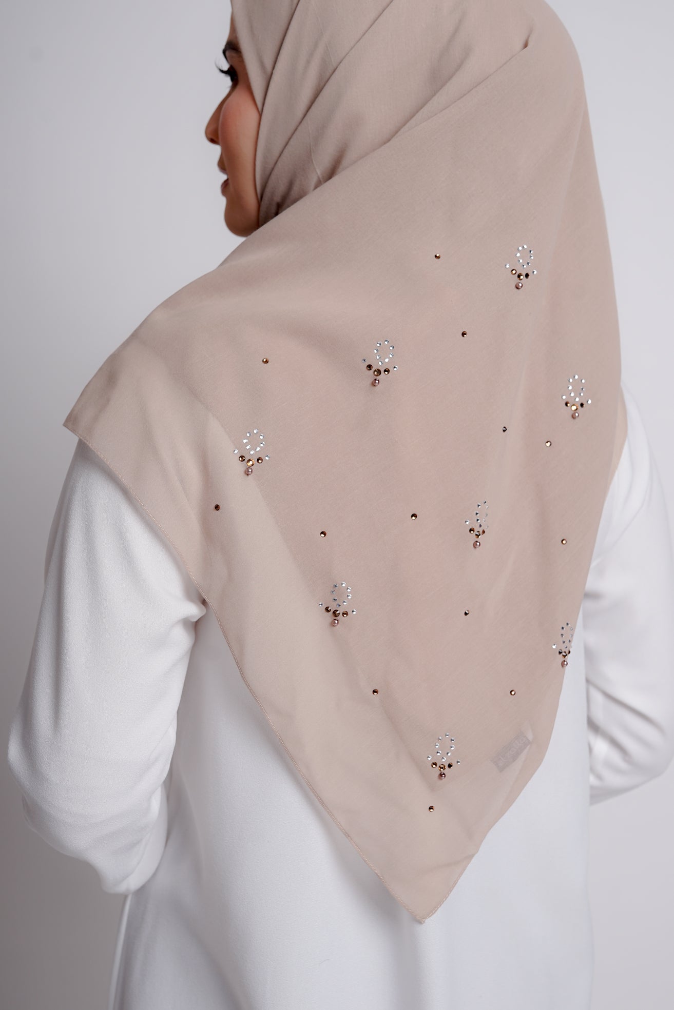 Elzatta Keisha Beads Flower - Khaky