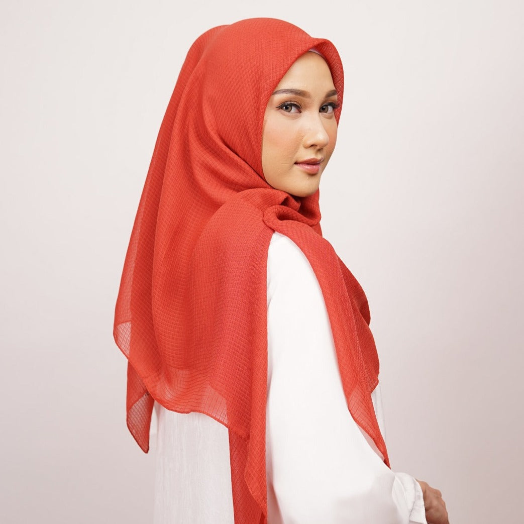 Elzatta Jilbab Segi Empat Scarf Polos Keisha Wanna