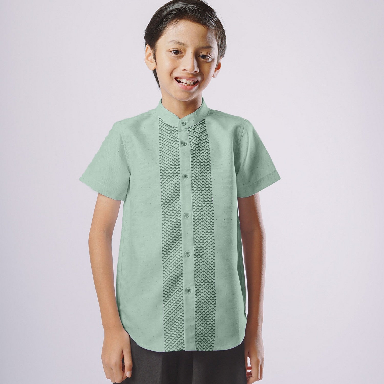 Elzatta Koko Sarimbit Anak Katun Border - Olive