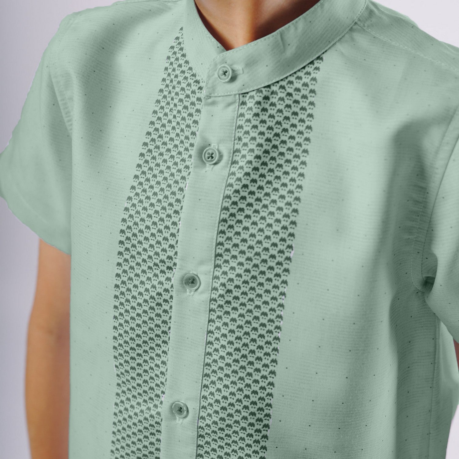 Elzatta Koko Sarimbit Anak Katun Border - Olive