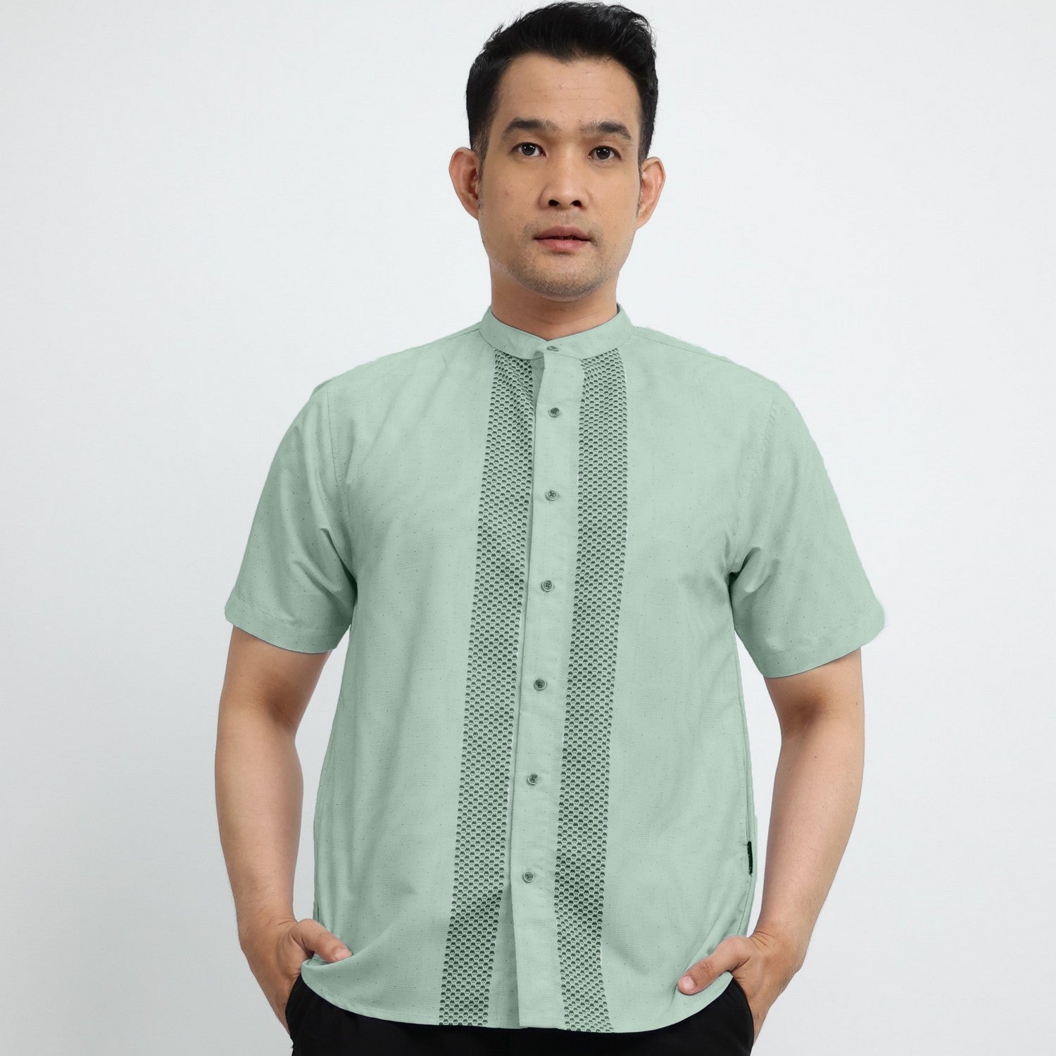 Elzatta Koko Sarimbit Katun Border - Olive