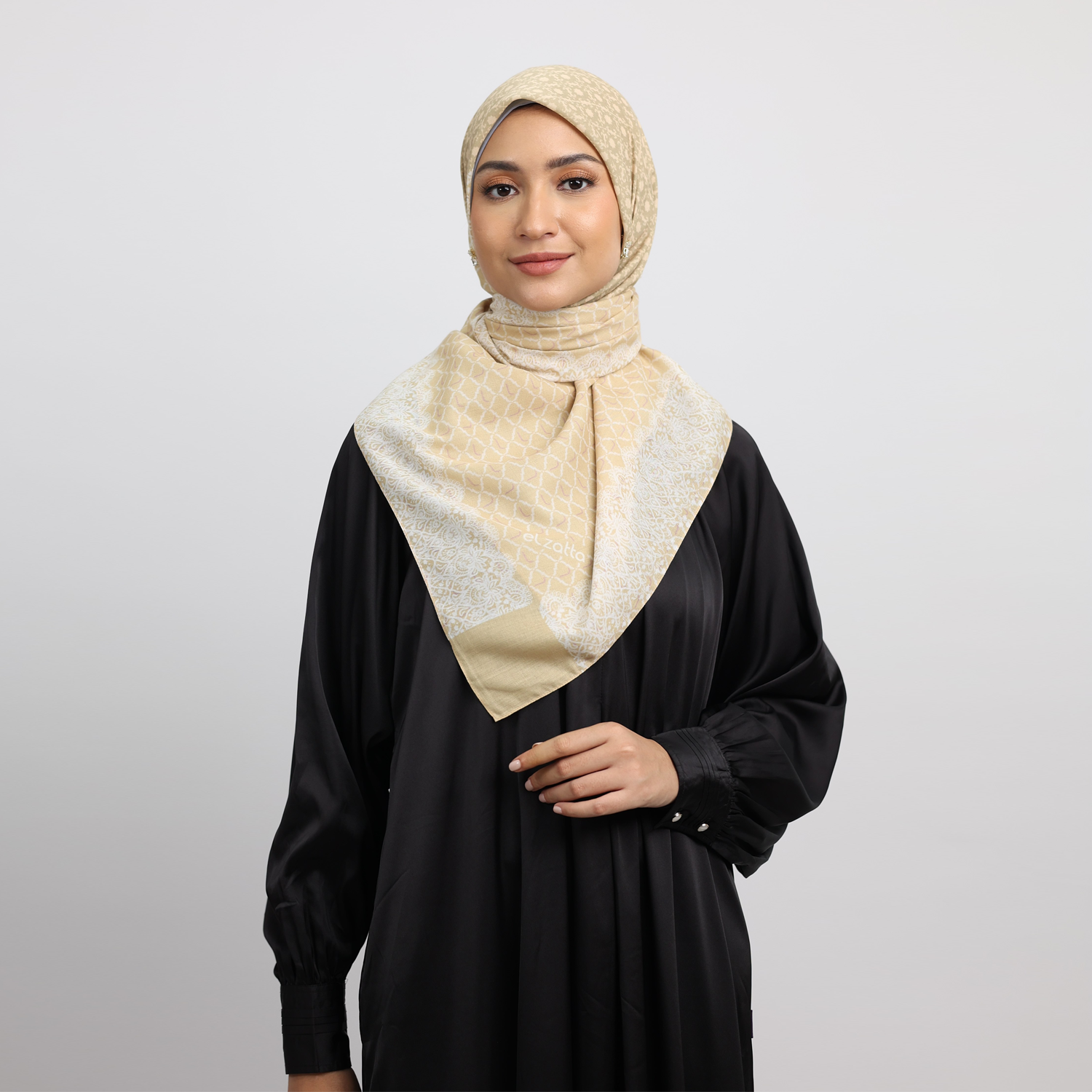 Elzatta Hijab Kanara Lace Granada - Dusty Yellow