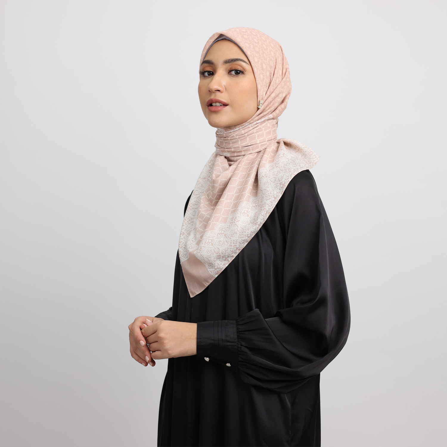 Elzatta Hijab Kanara Lace Granada - Peach