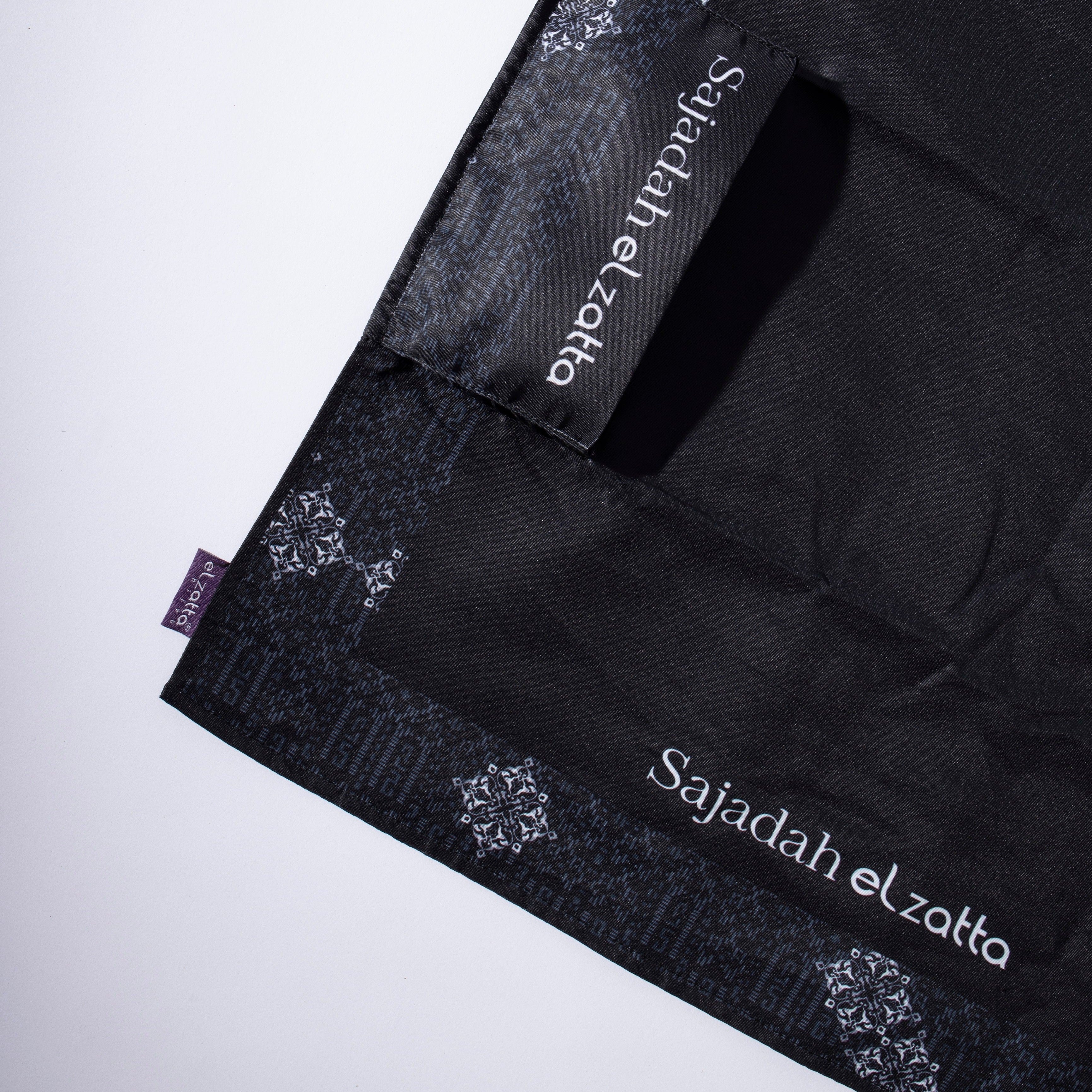 Elzatta Sajadah Alwani Pocket - Hitam