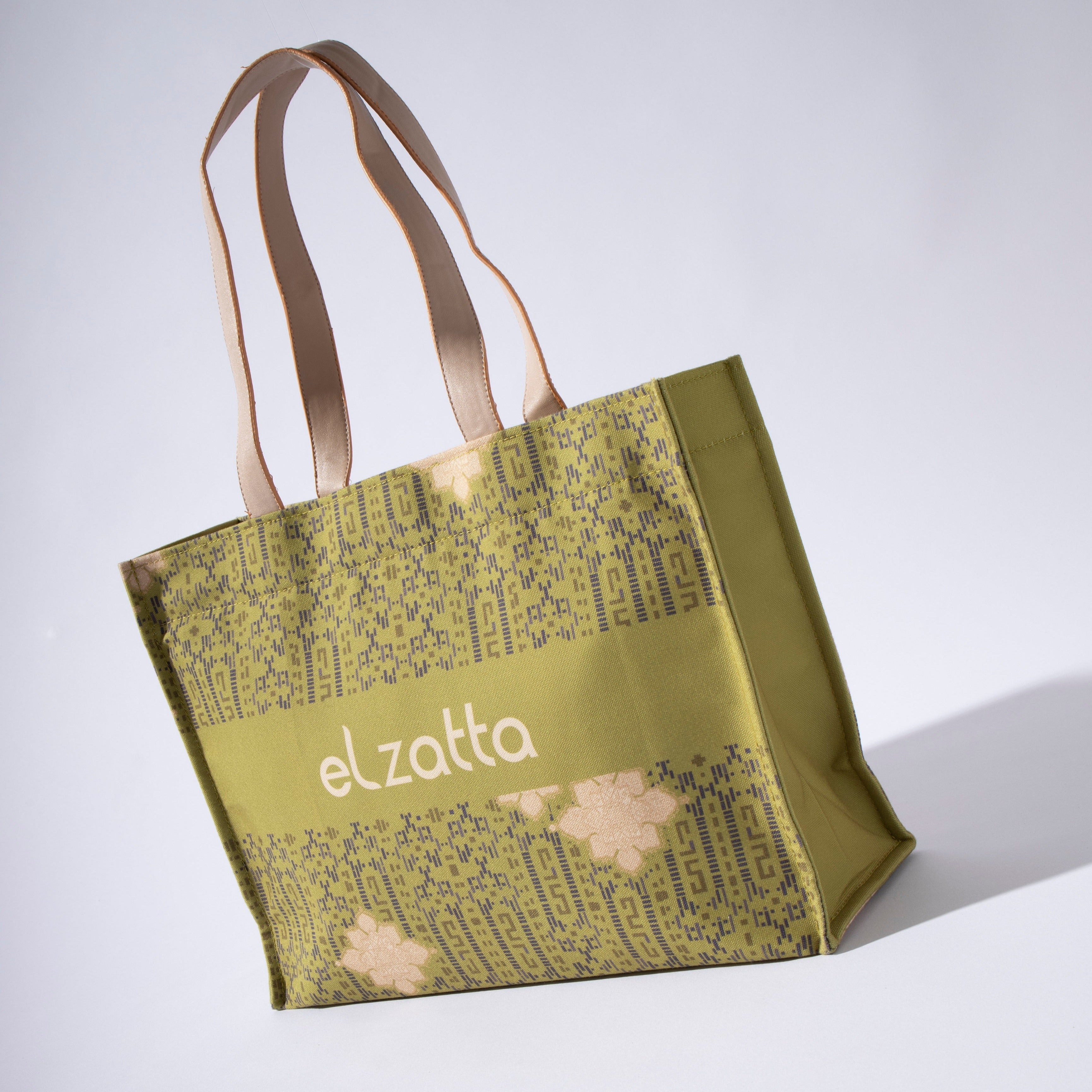 Elzatta Alwani Tote Bag - Lime