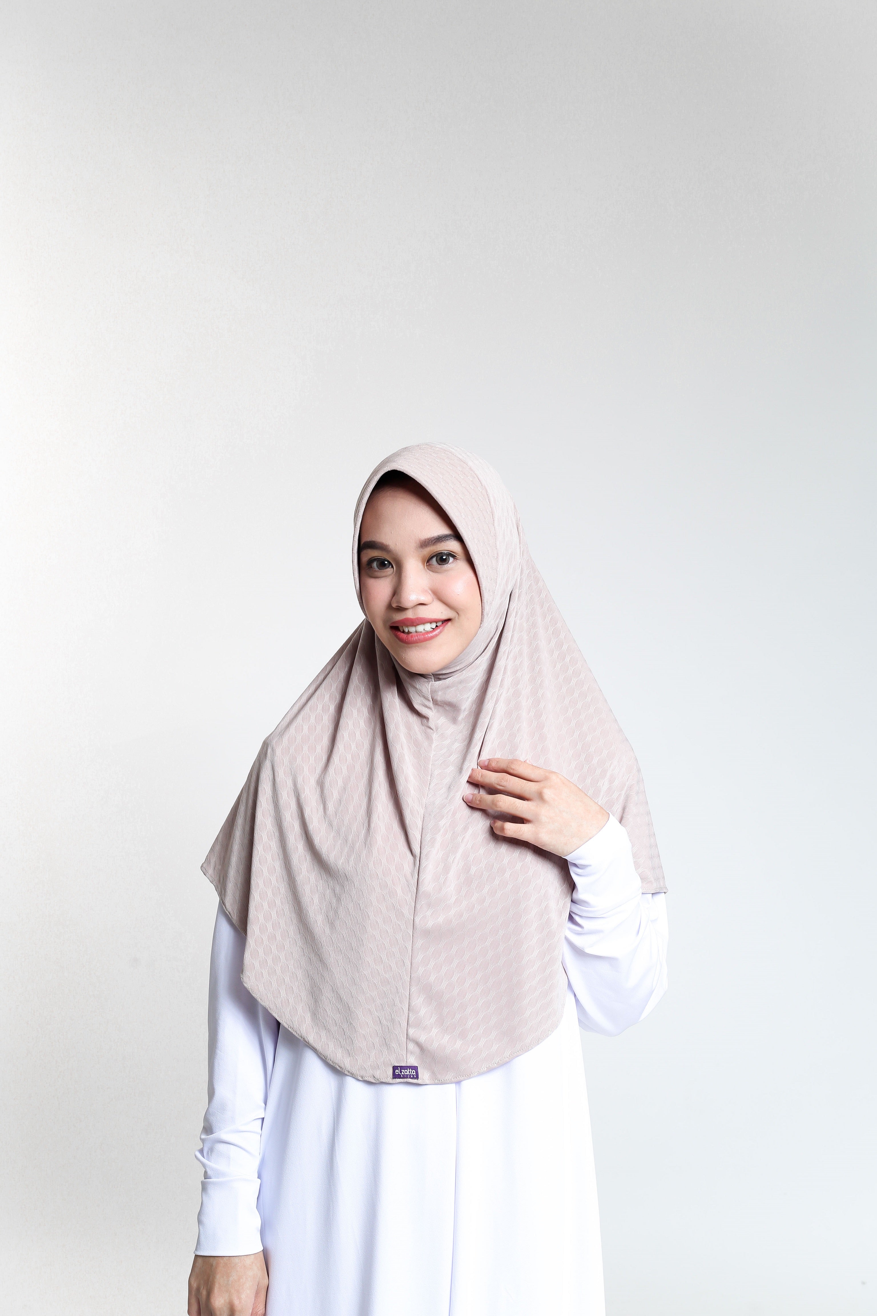 Elzatta Jilbab Instan Polos Olina Oval