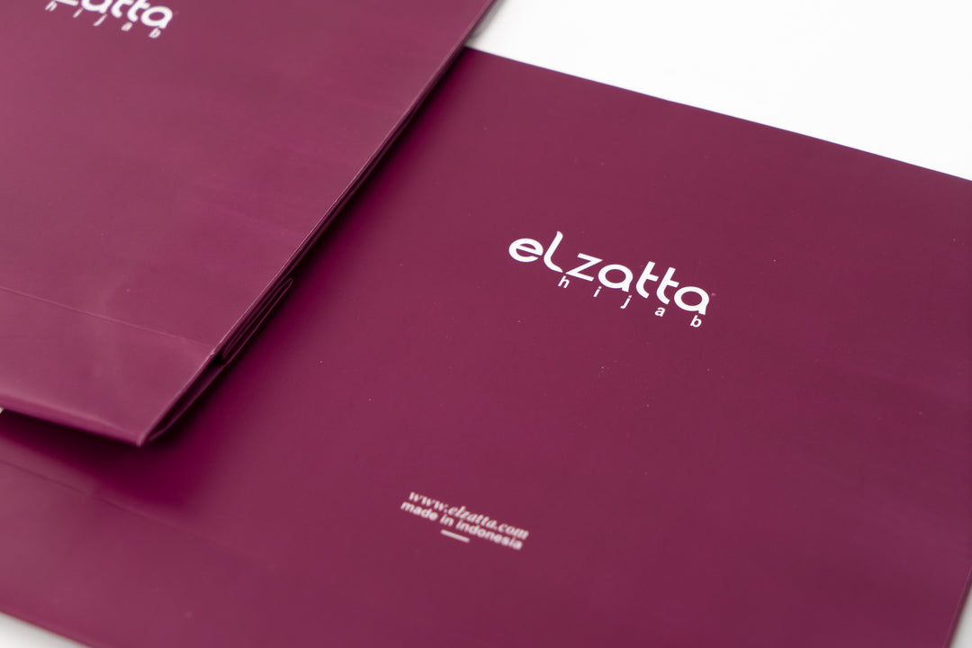 Elzatta Mini Paper Bag Abu Silver