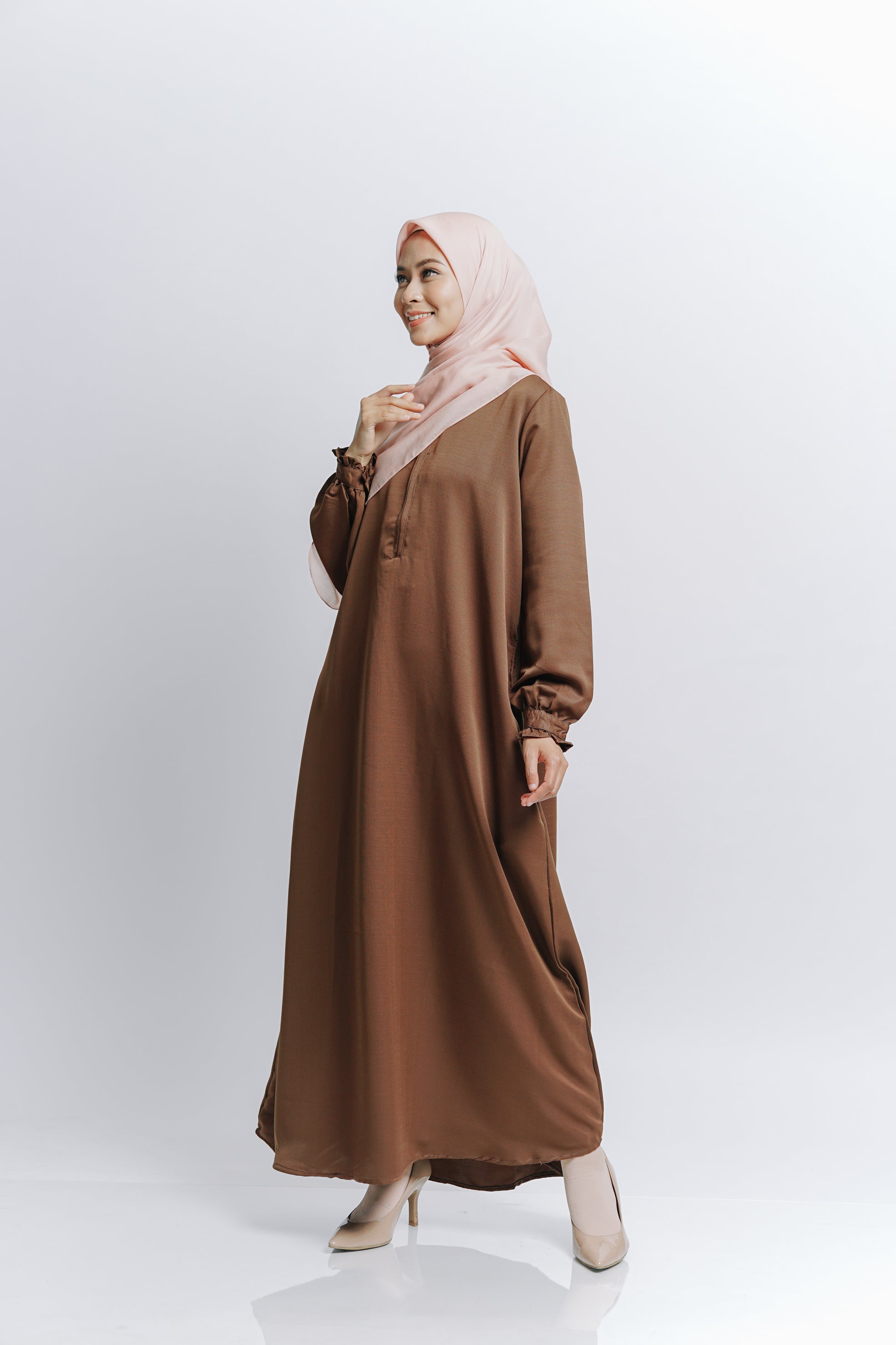 Elzatta Gamis Nayela - Coklat