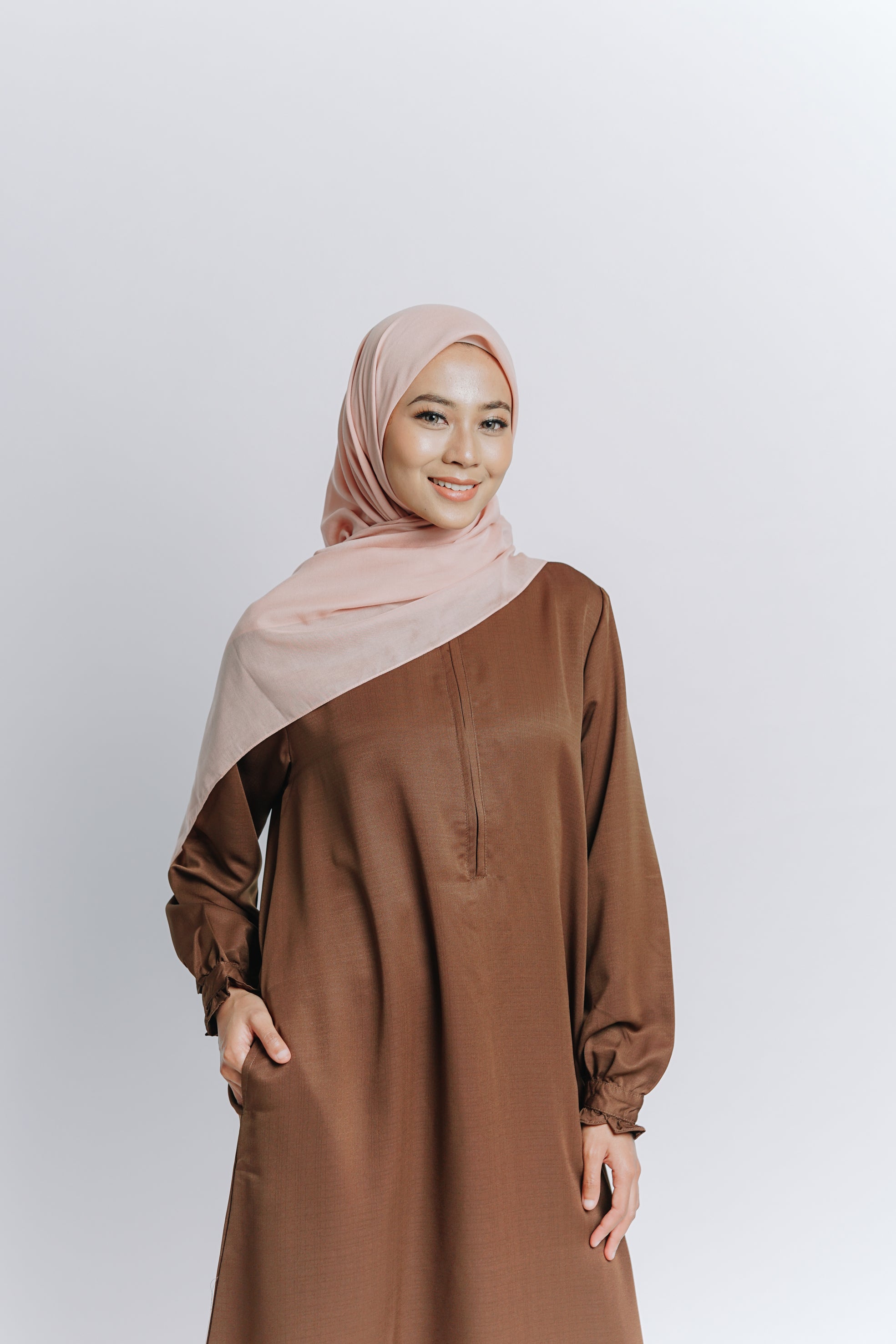 Elzatta Gamis Nayela - Coklat