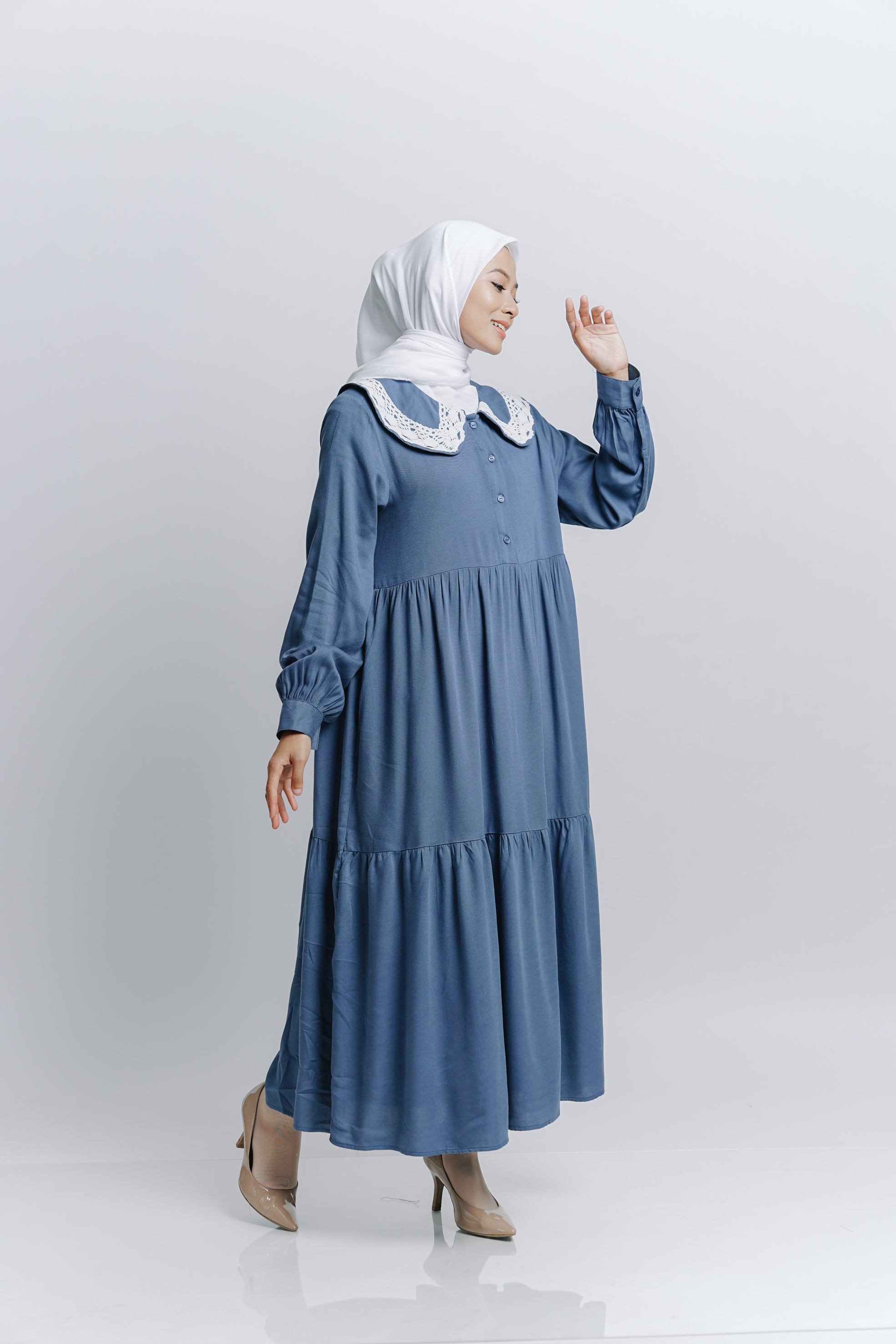 Elzatta Mini Dress Alwanira - Denim
