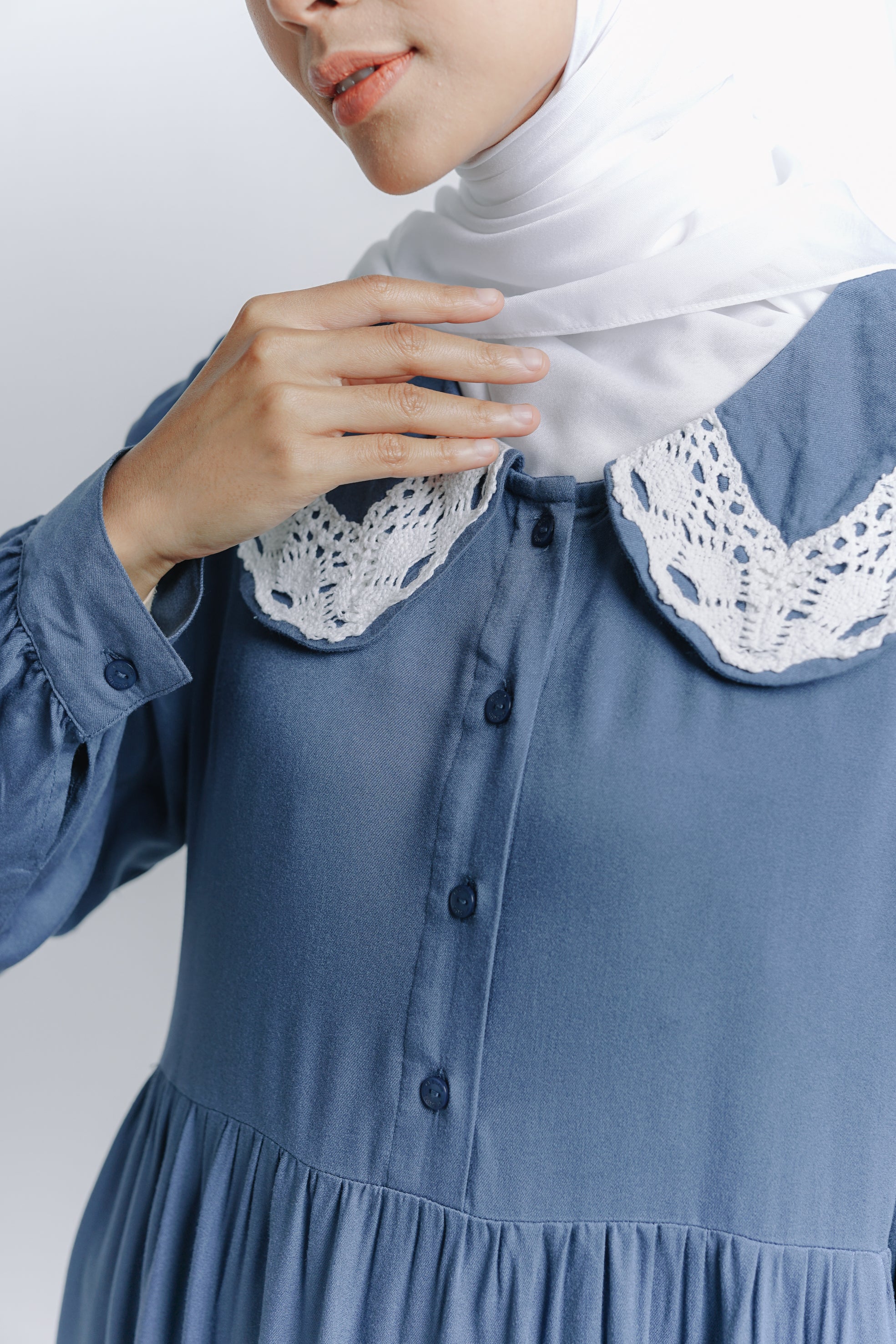 Elzatta Mini Dress Alwanira - Denim