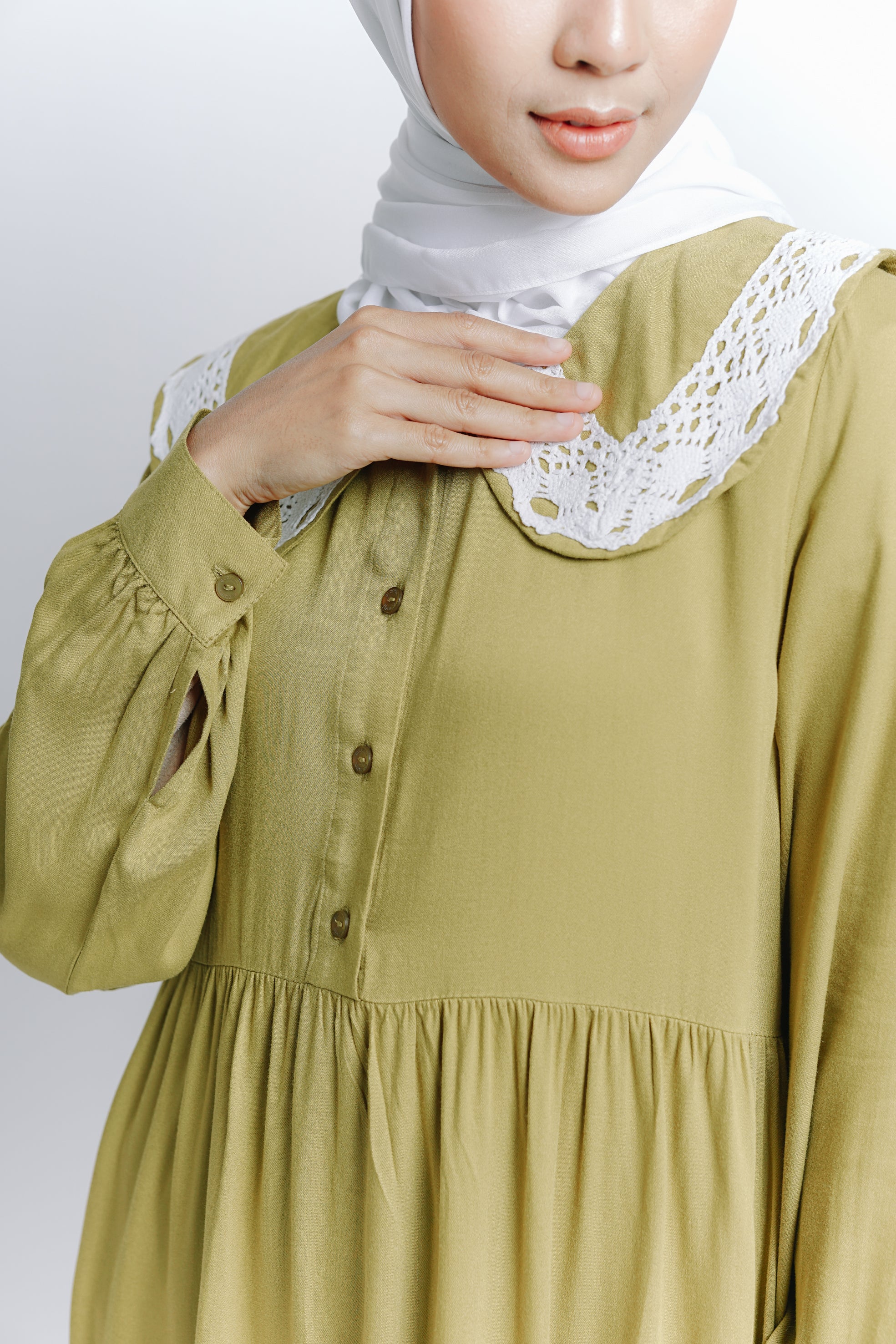 Elzatta Mini Dress Alwanira - Lime Green
