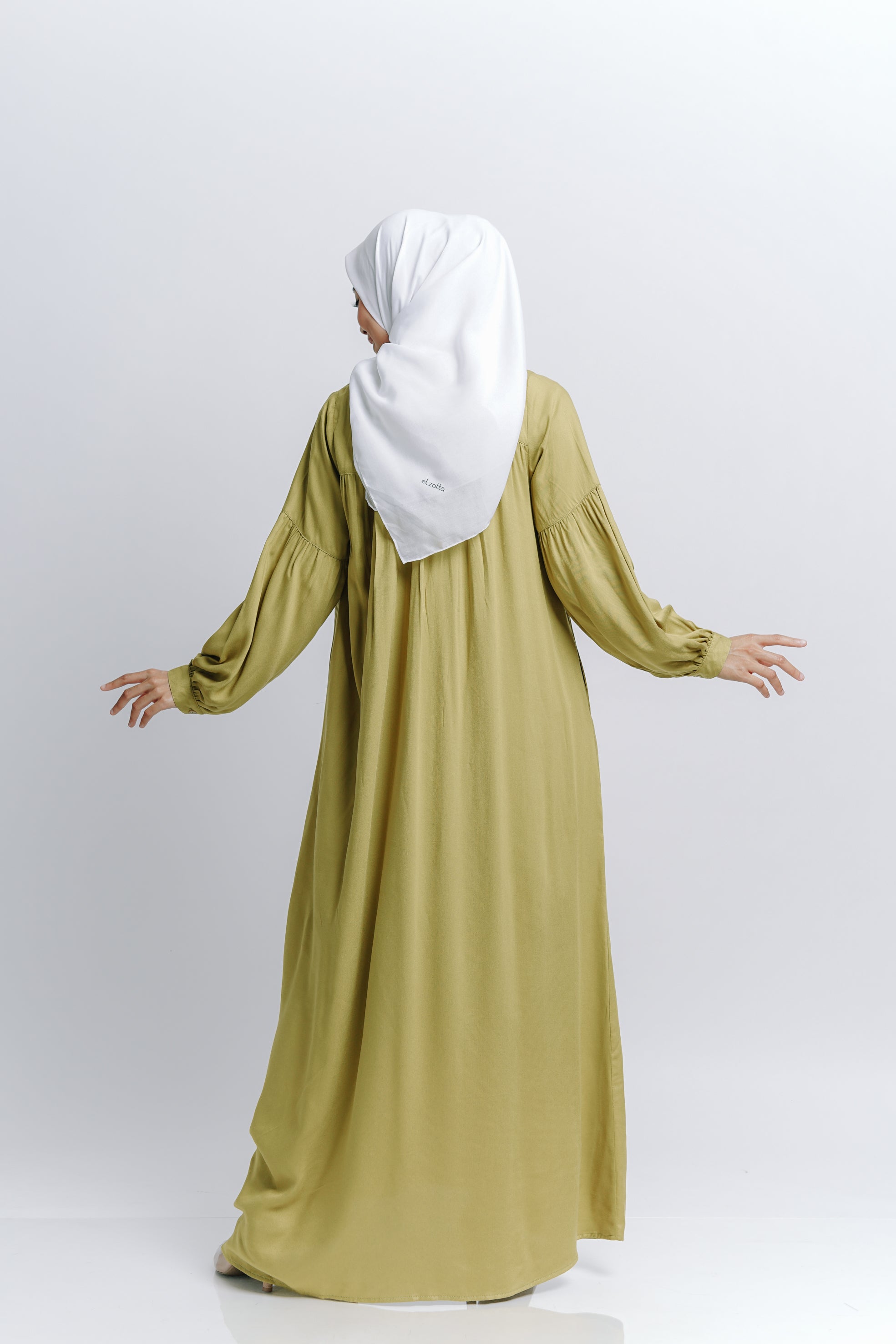 Elzatta Gamis Alwanira - Lime Green