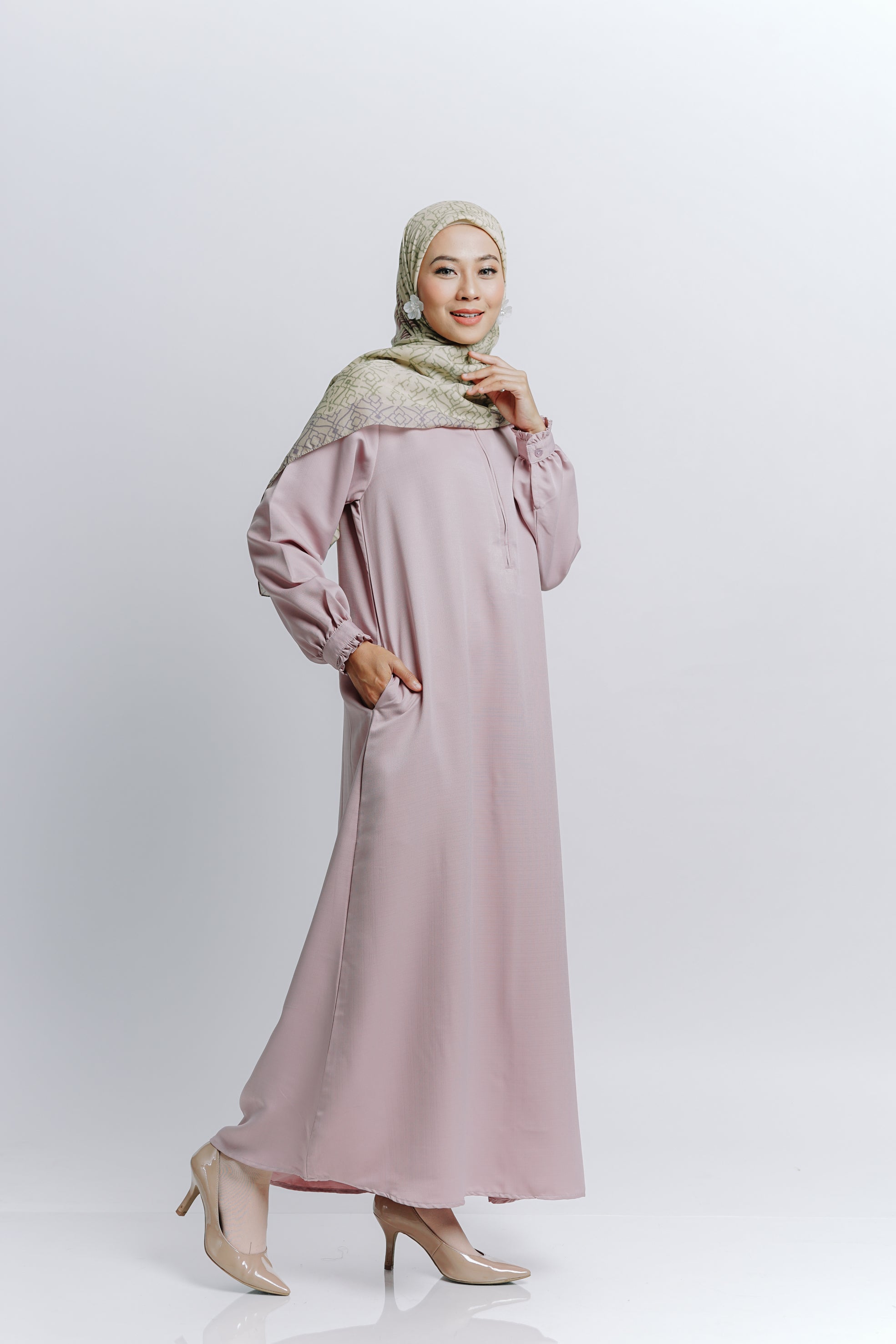 Elzatta Gamis Nayela - Dusty Pink