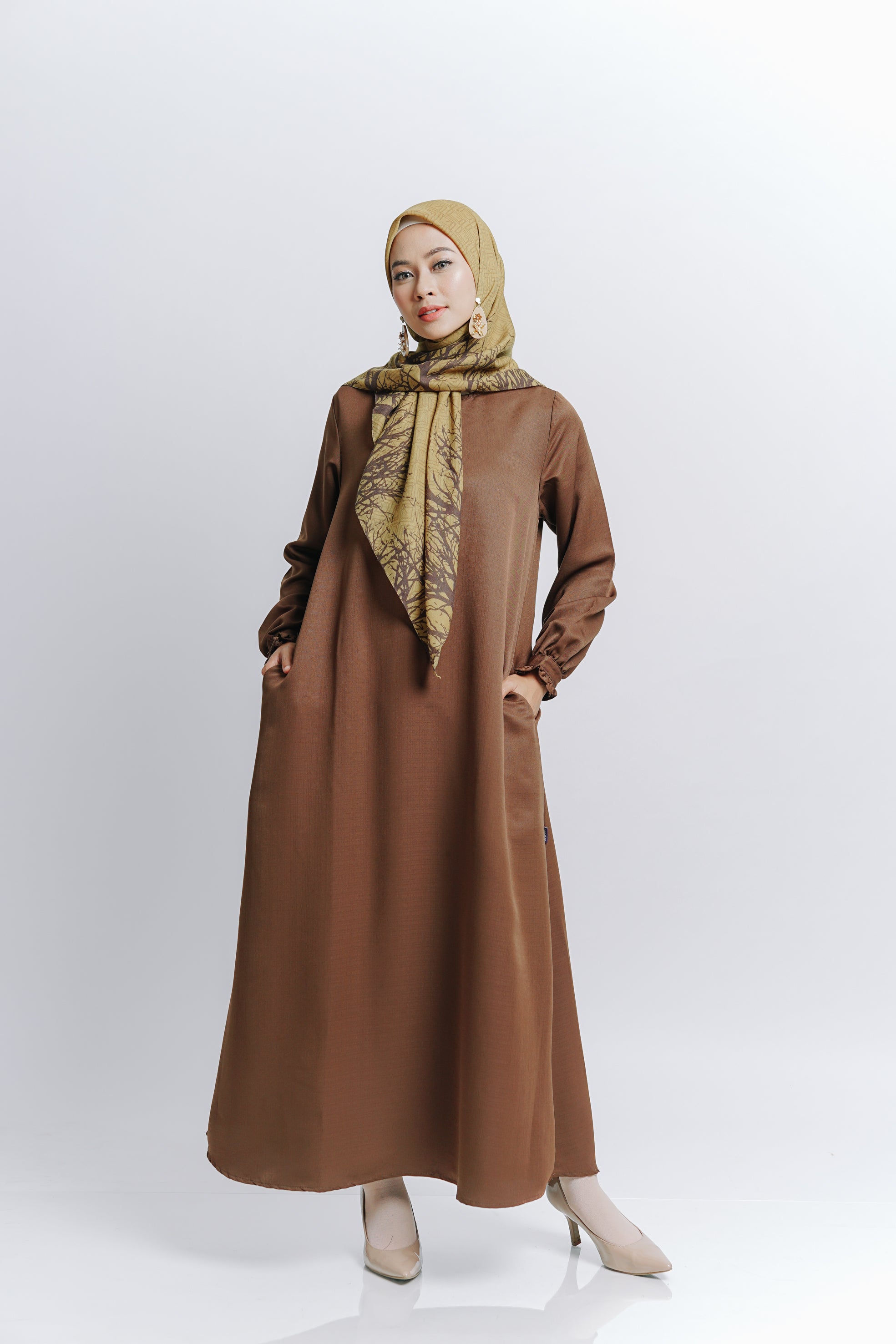 Elzatta Gamis Nayela - Dark Brown