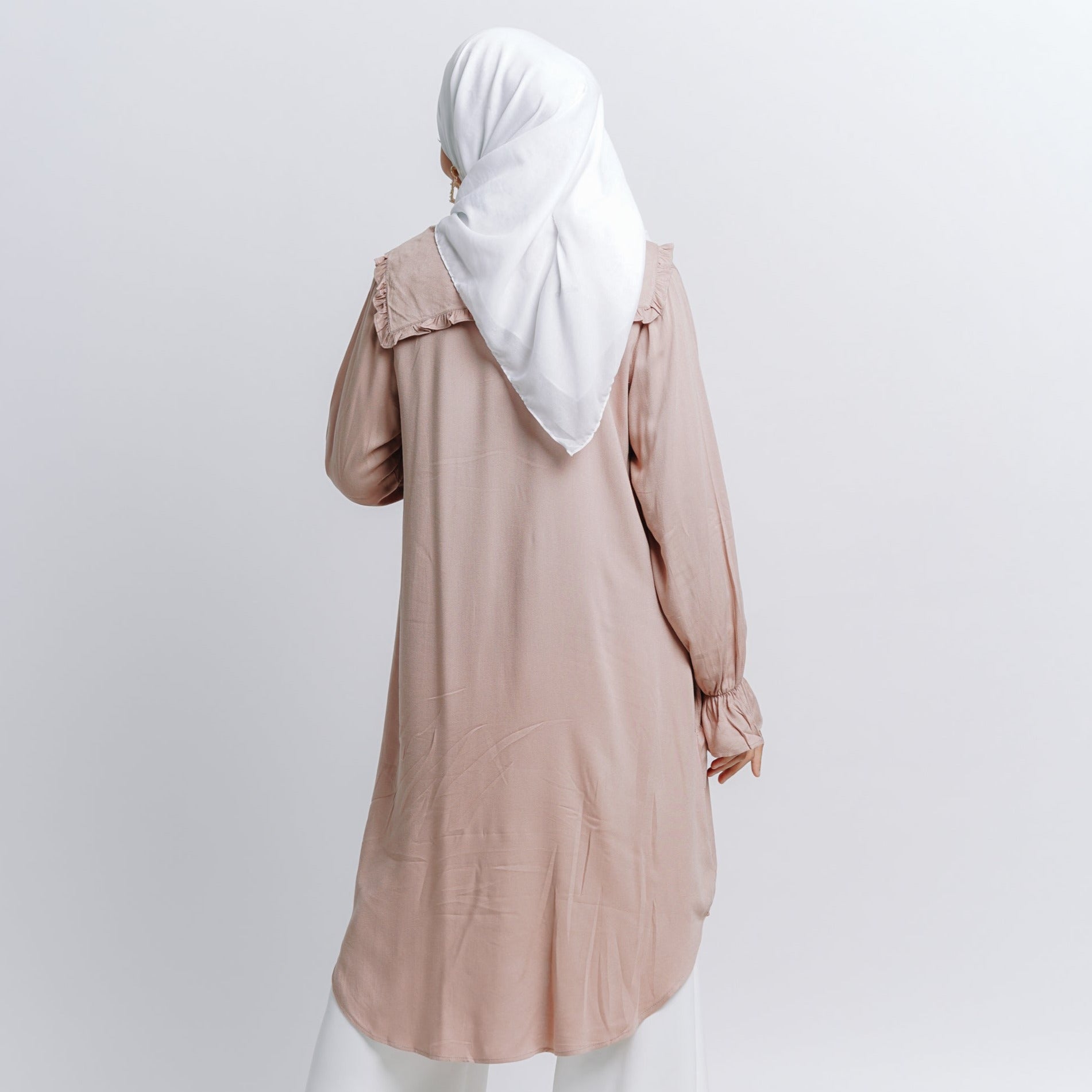 Elzatta Tunik Frills Alwanira - Khaky
