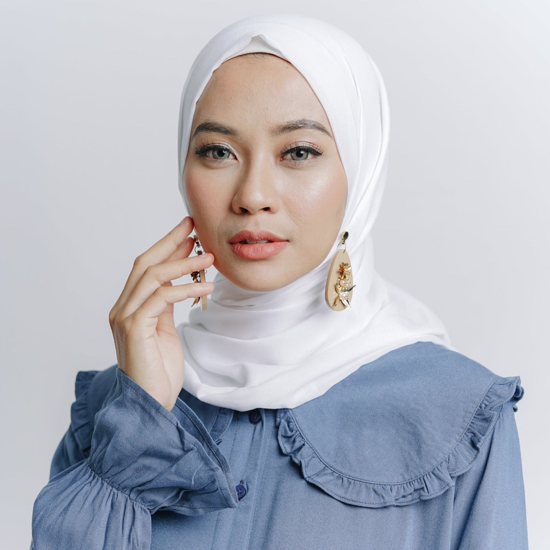 Elzatta Tunik Frills Alwanira - Denim