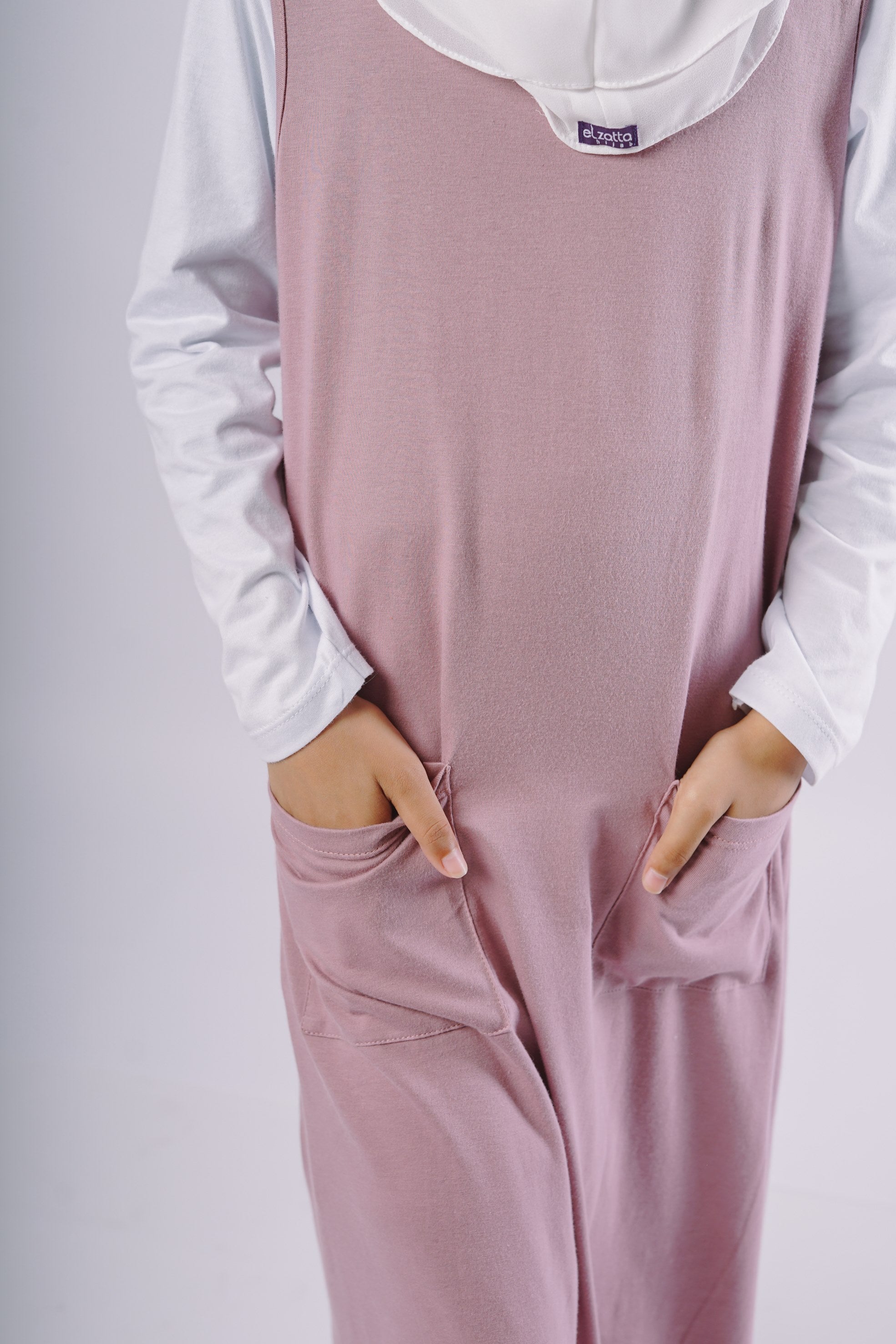 Gamis Knit Sleeveless Anak - Ungu