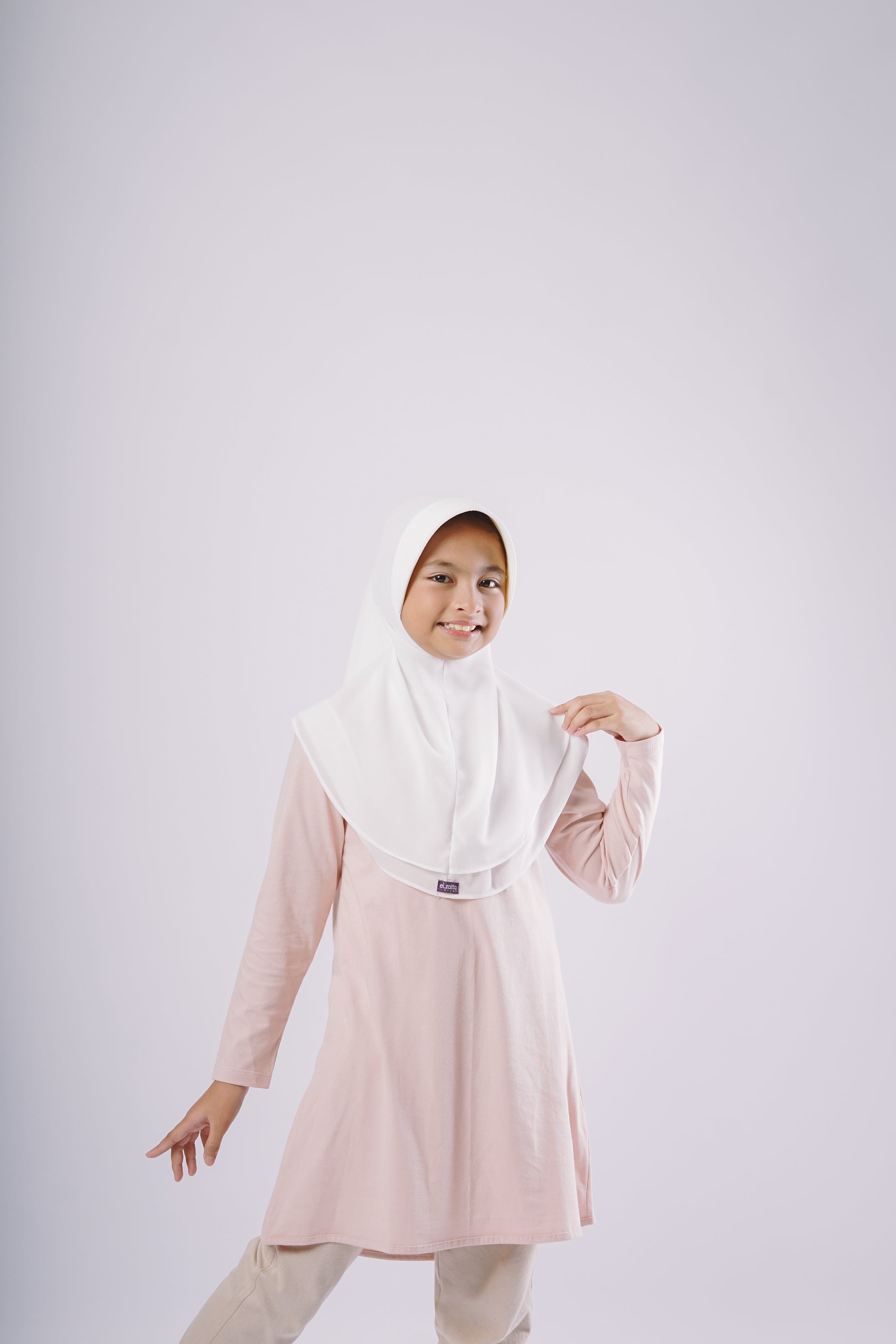 Elzatta Kids Tunik Knit Basic Anak - Dusty Pink