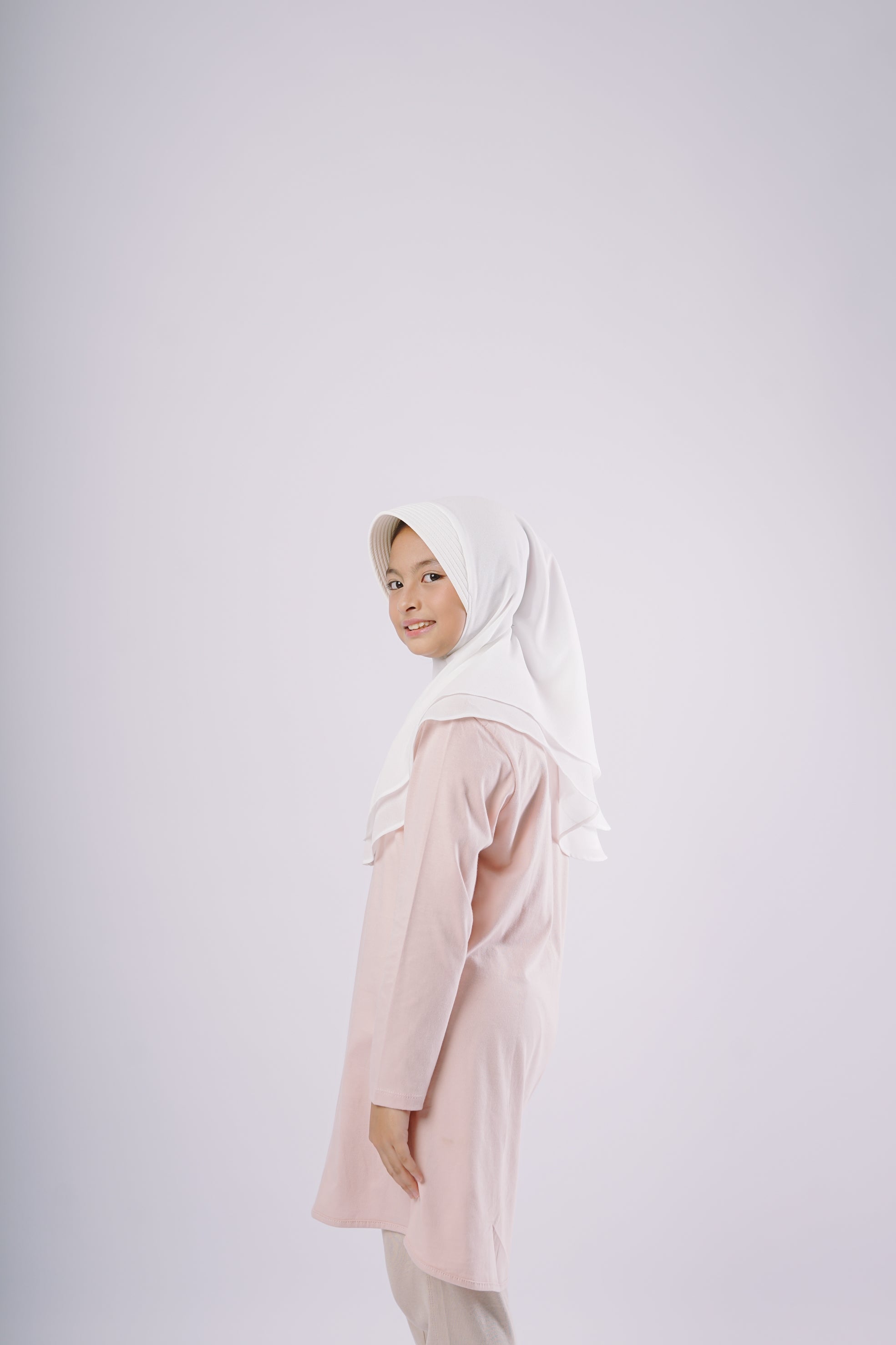 Elzatta Kids Tunik Knit Basic Anak - Dusty Pink