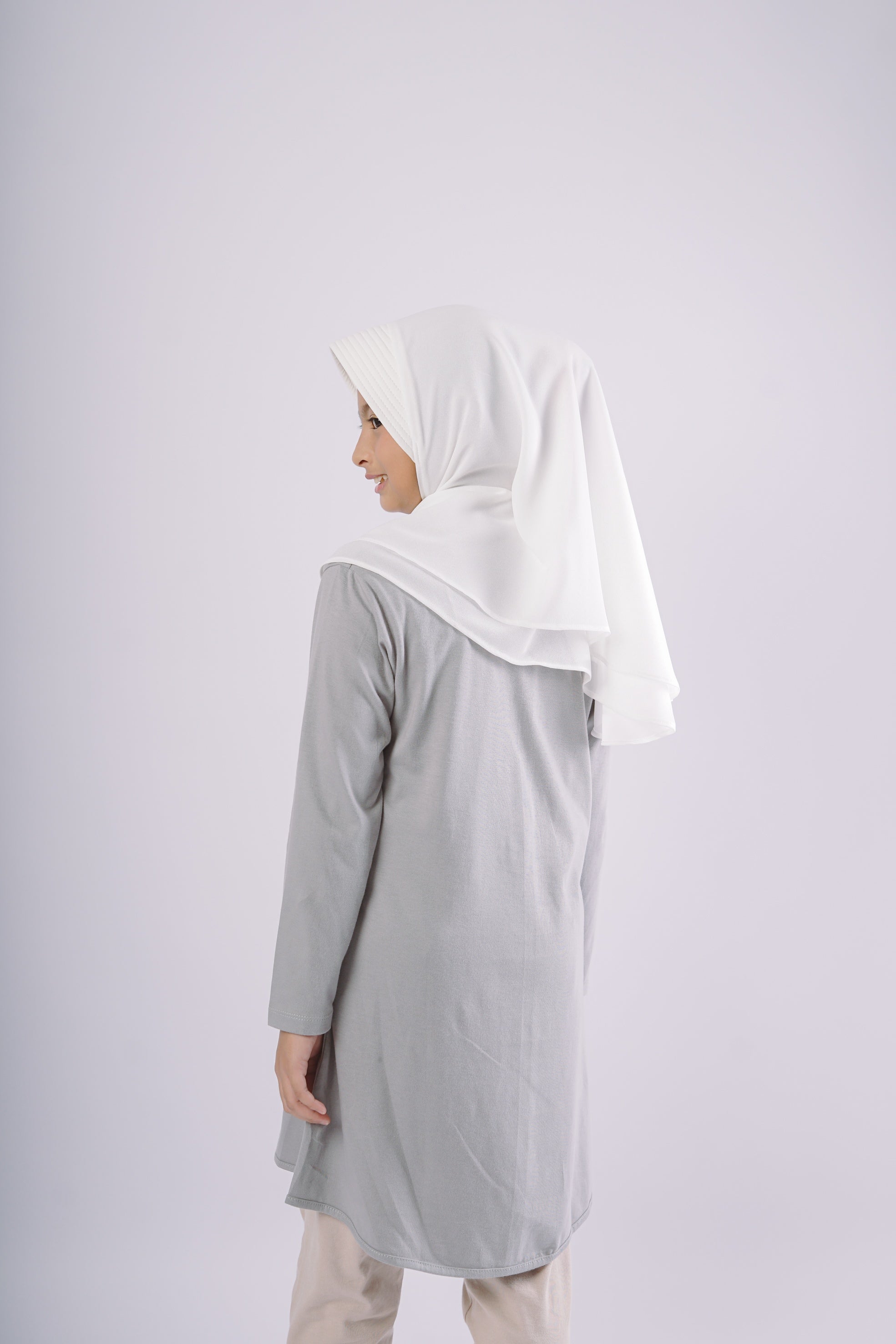 Elzatta Kids Tunik Knit Basic Anak - Grey