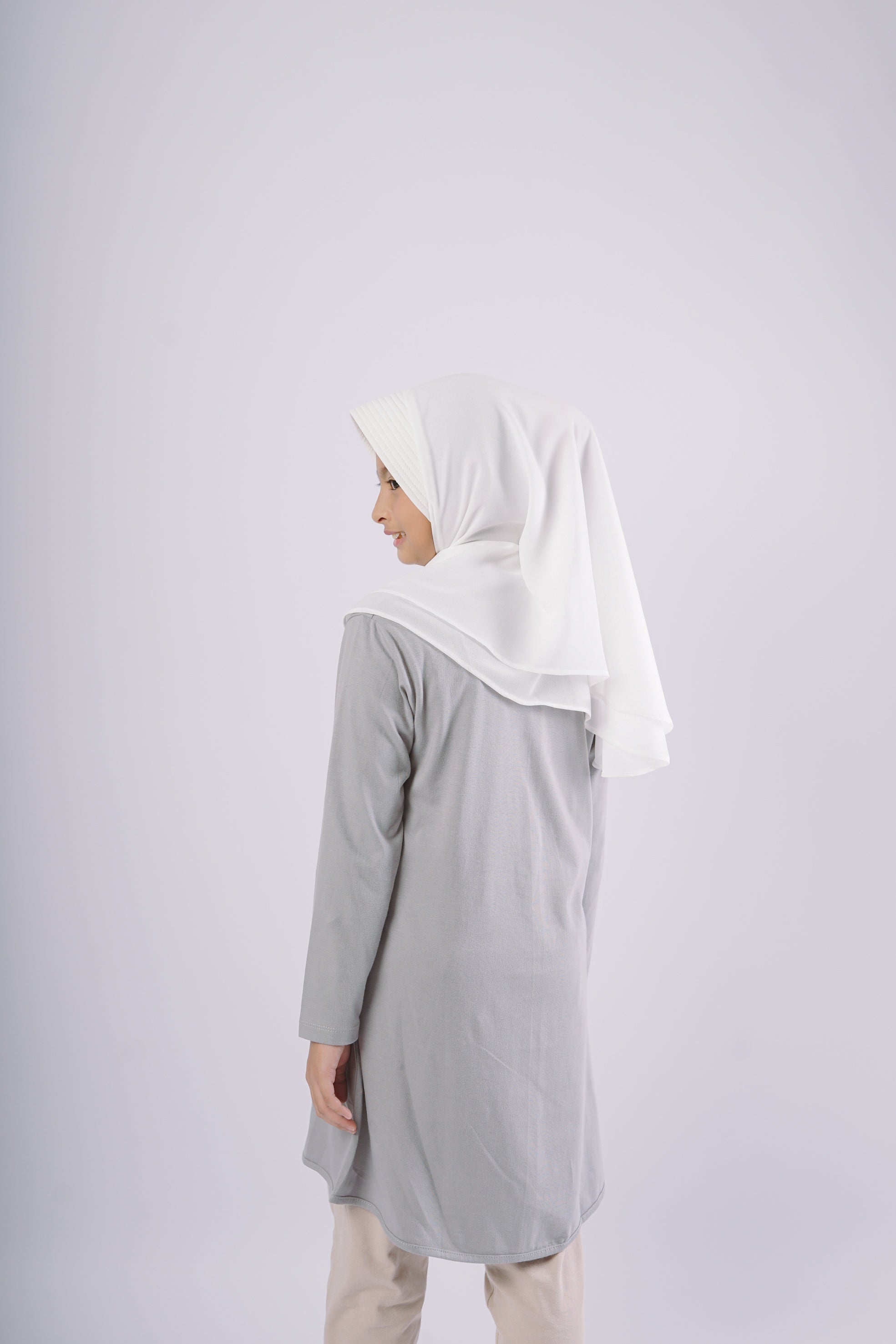 Elzatta Kids Tunik Knit Basic Anak - Grey