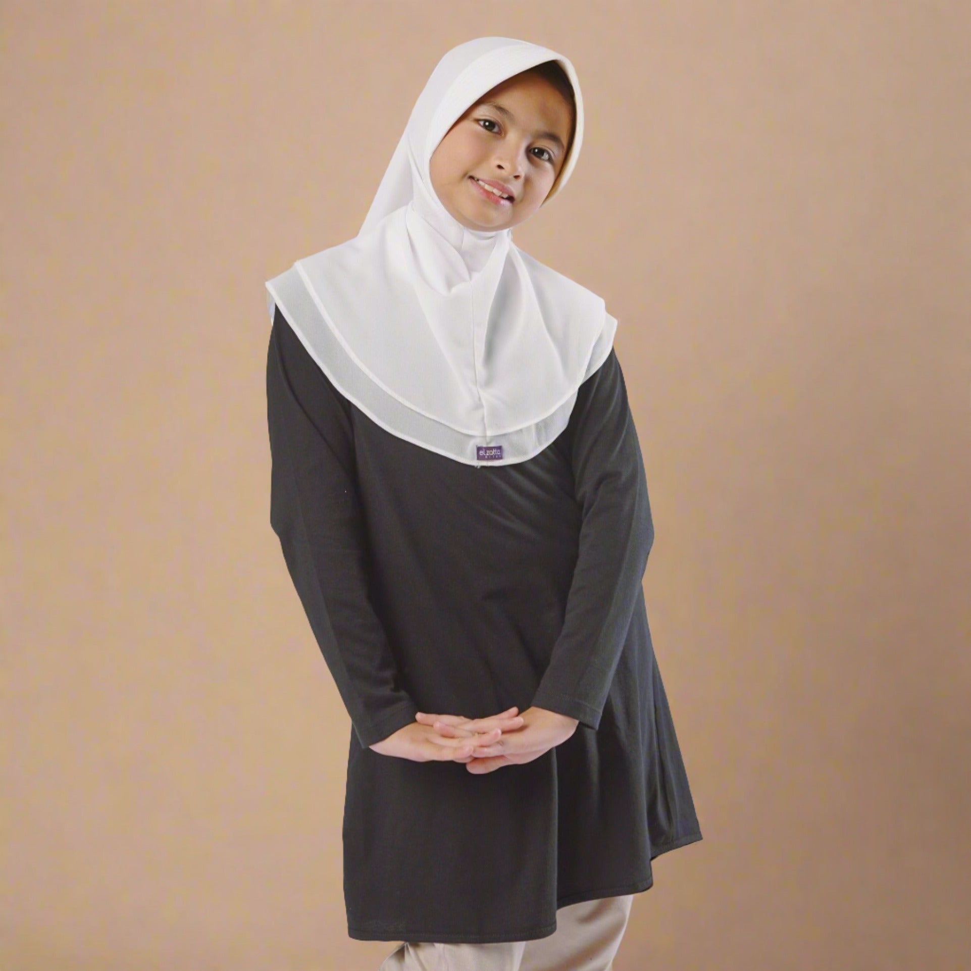 Elzatta Kids Tunik Knit Basic Anak - Hitam