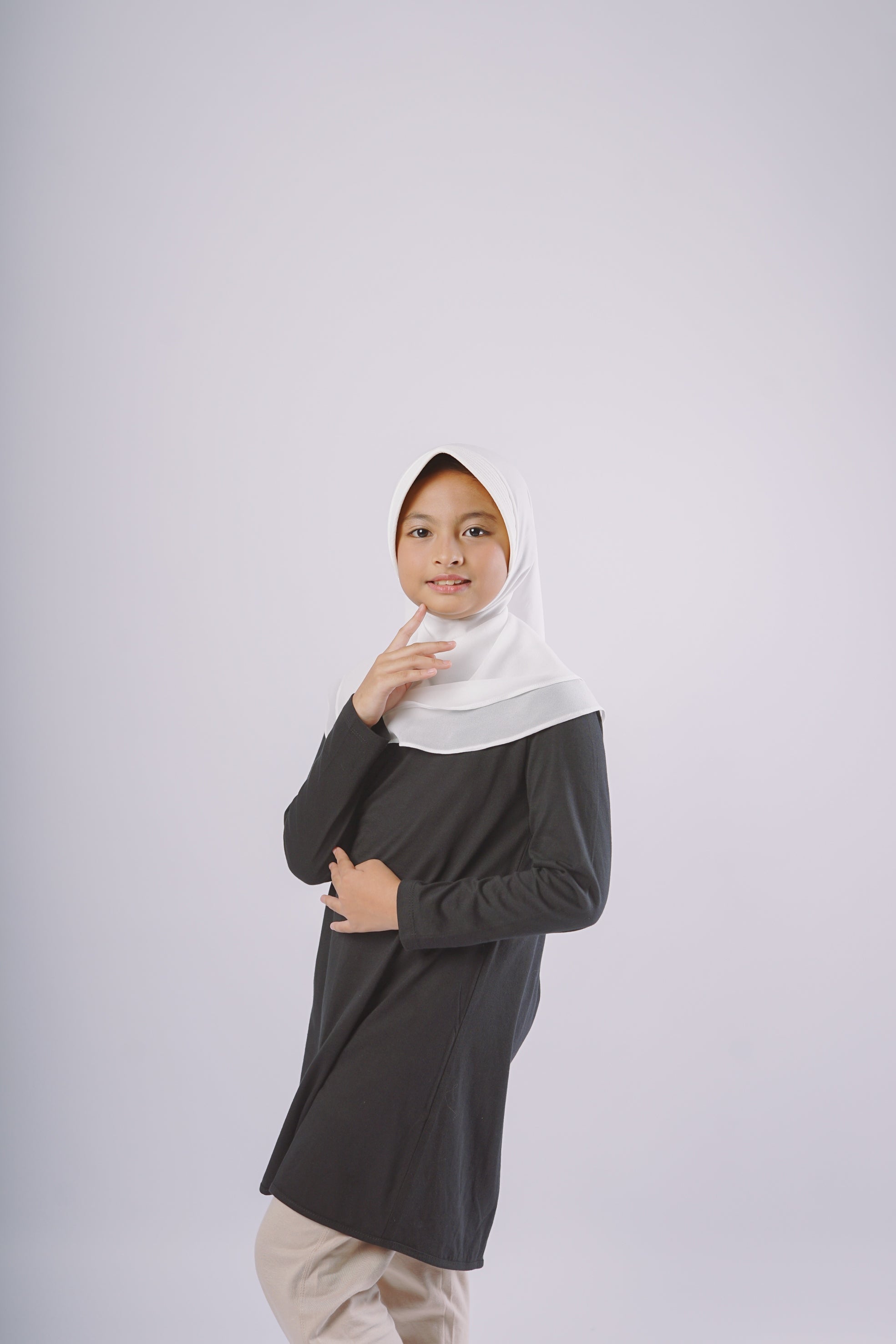 Elzatta Kids Tunik Knit Basic Anak - Hitam