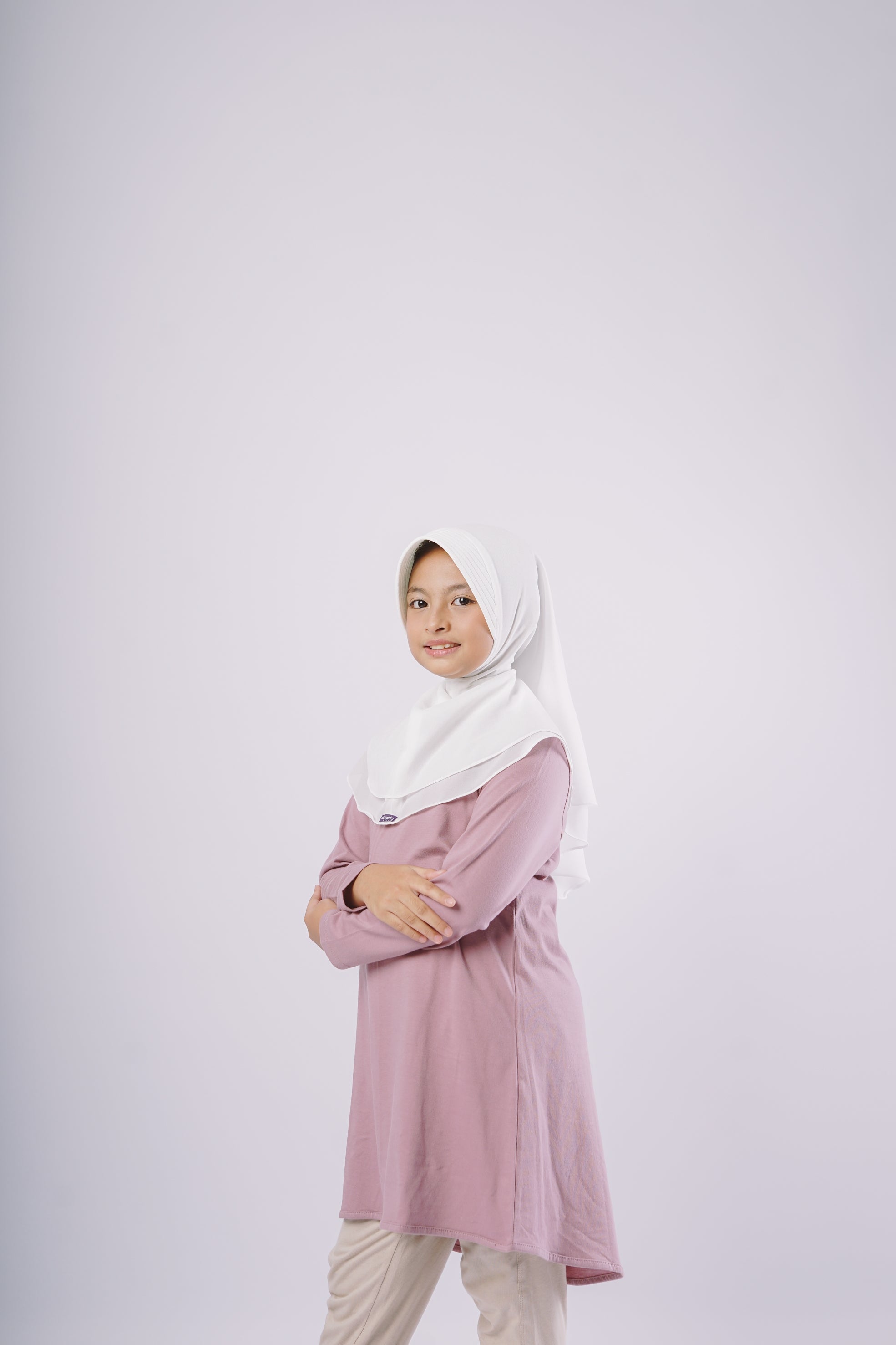 Elzatta Kids Tunik Knit Basic Anak - Ungu