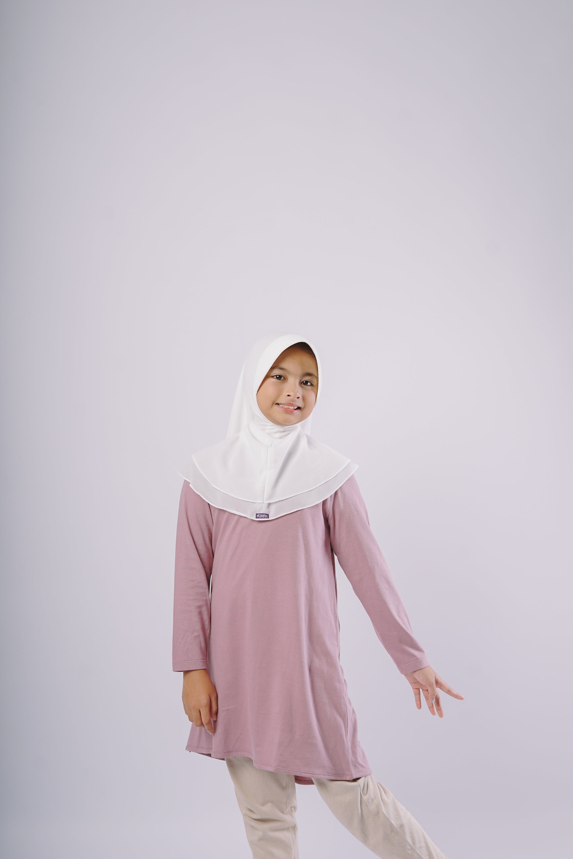 Elzatta Kids Tunik Knit Basic Anak - Ungu
