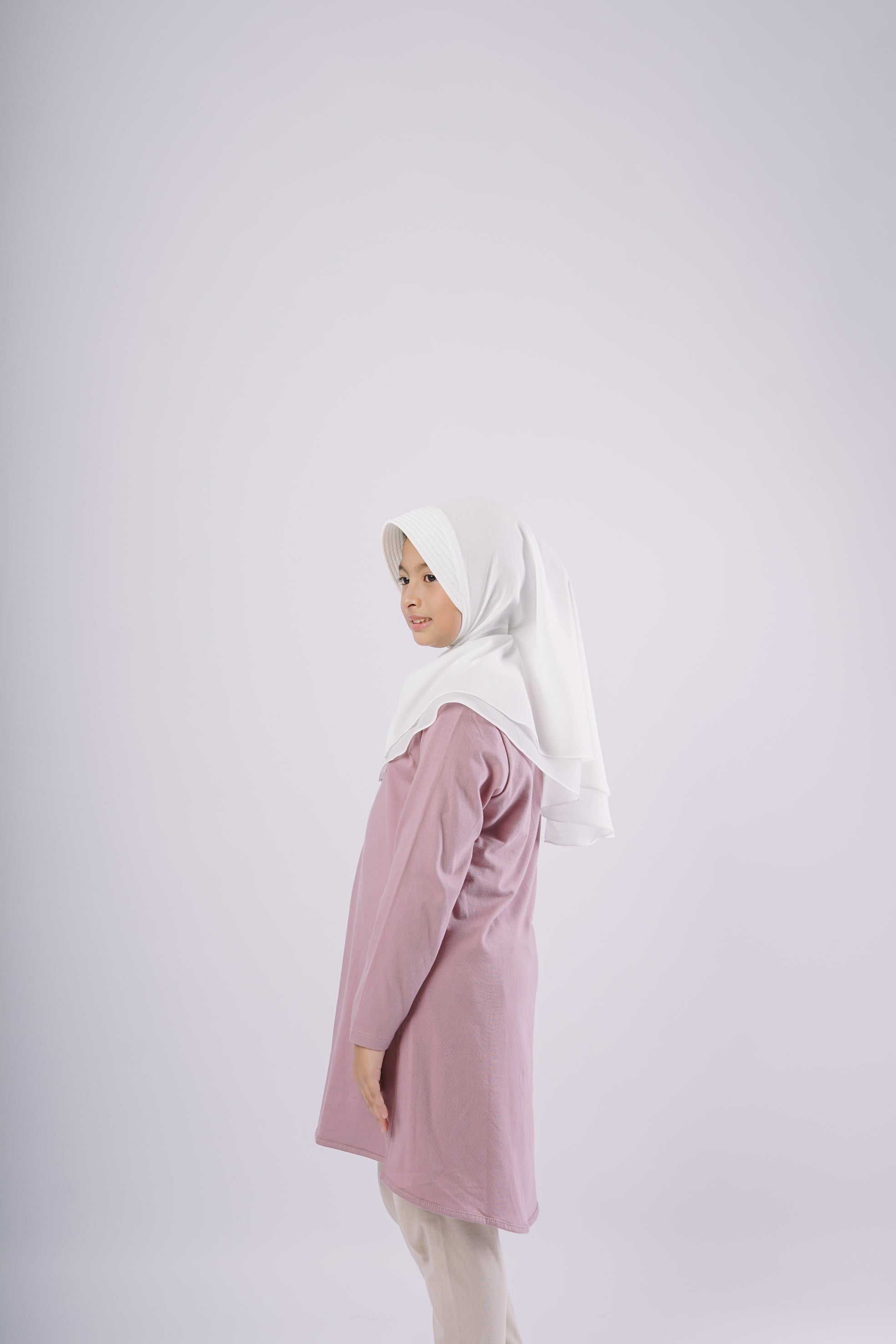 Elzatta Kids Tunik Knit Basic Anak - Ungu