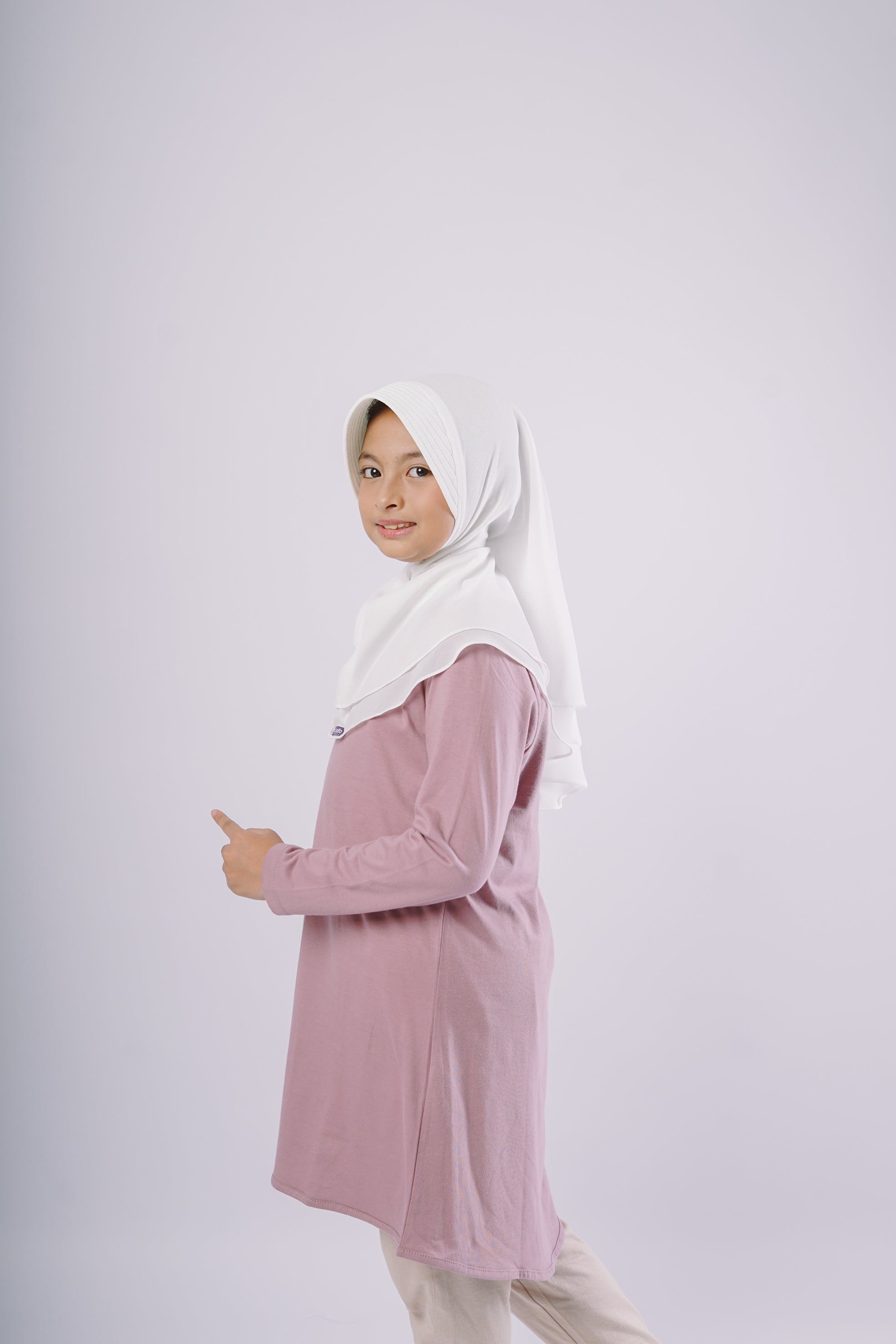 Elzatta Kids Tunik Knit Basic Anak - Ungu