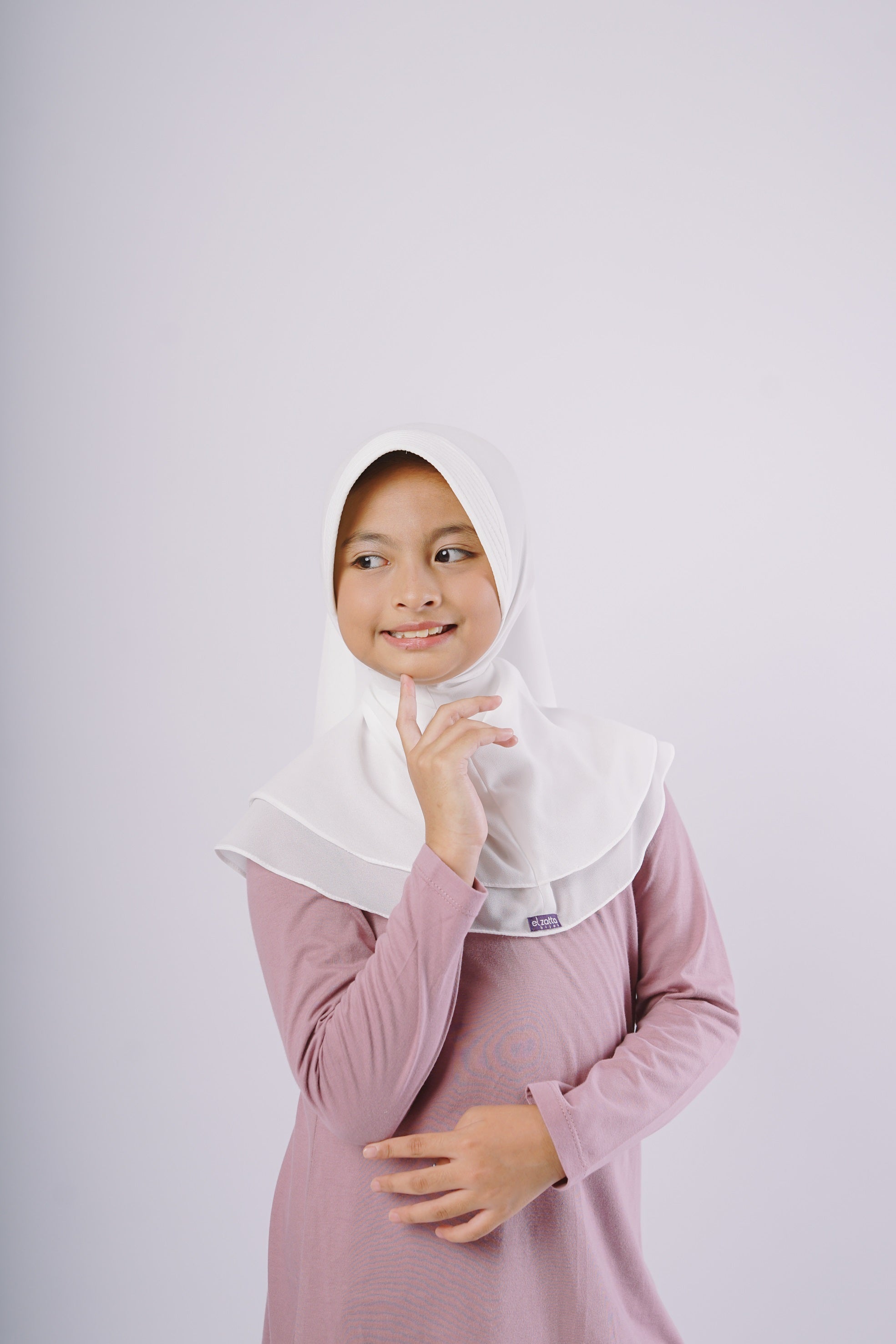 Elzatta Kids Tunik Knit Basic Anak - Ungu