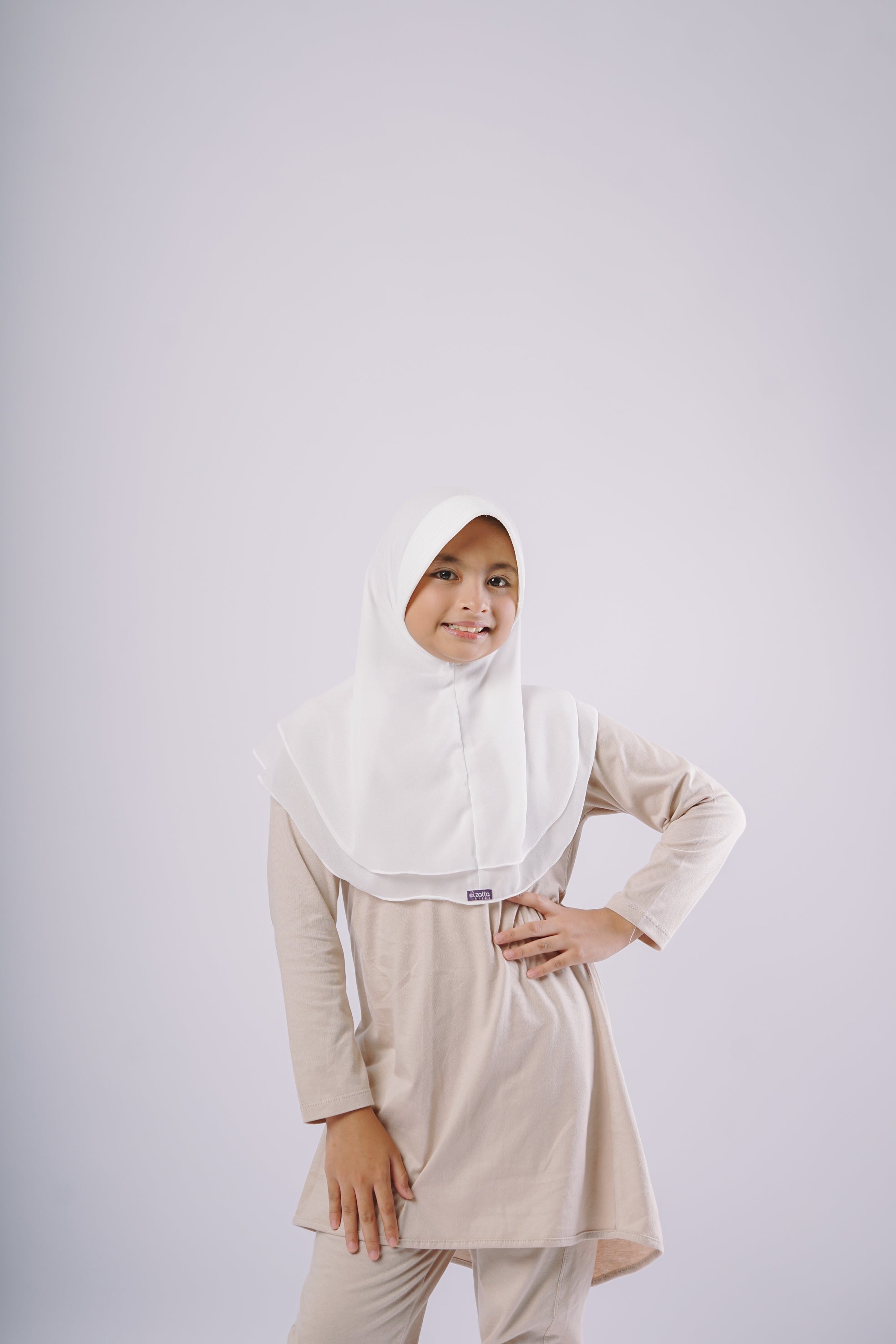Elzatta Kids Tunik Knit Basic Anak - Mocca